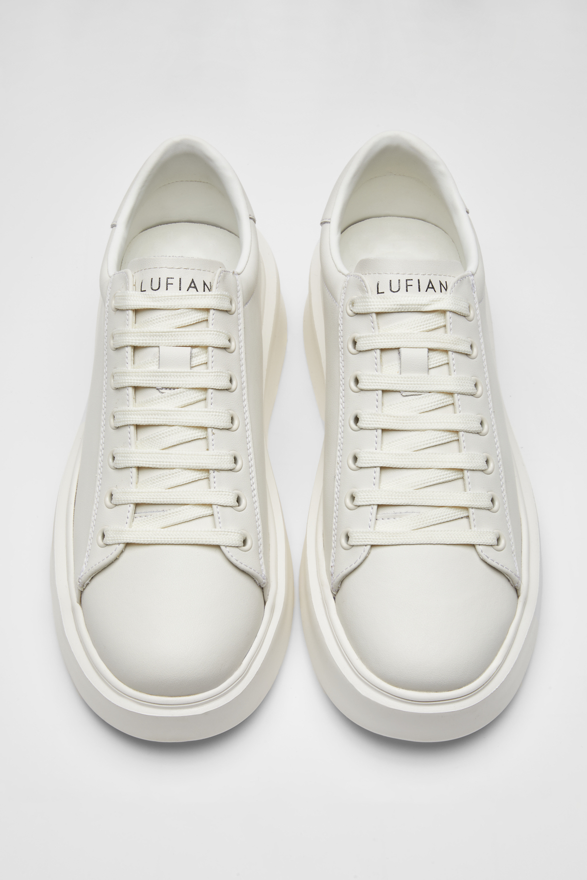 Lufian Gage Erkek Deri Sneaker Ayakkabı Beyaz görsel 2