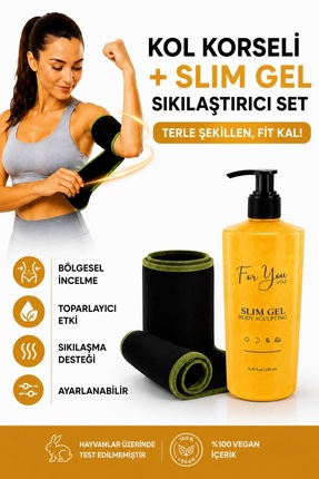 For You Gold Slimjel Inceltici-yağ Yakıcı-sıkılaştırıcı-çatlak Ve Selülit Jel...