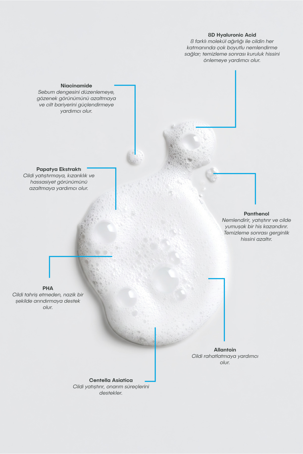 Temizleyici, Nemlendirici ve Yatıştırıcı Vegan Yüz Temizleme Köpüğü 150 ml Magic Foam Party — SH-2114 — تصویر 2 از 4