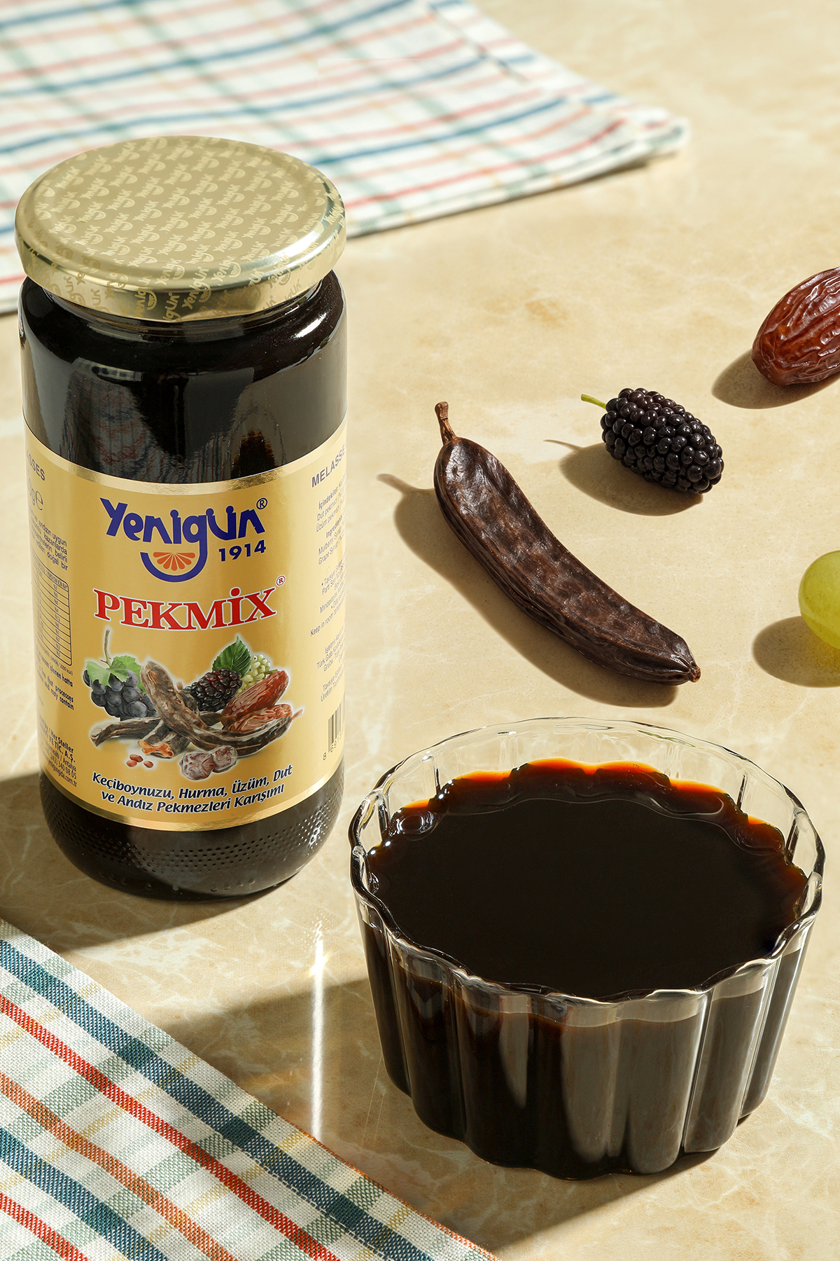 Yenigün Pekmix %100 Dut, Keçiboynuzu, Üzüm ve Andız Pekmezi