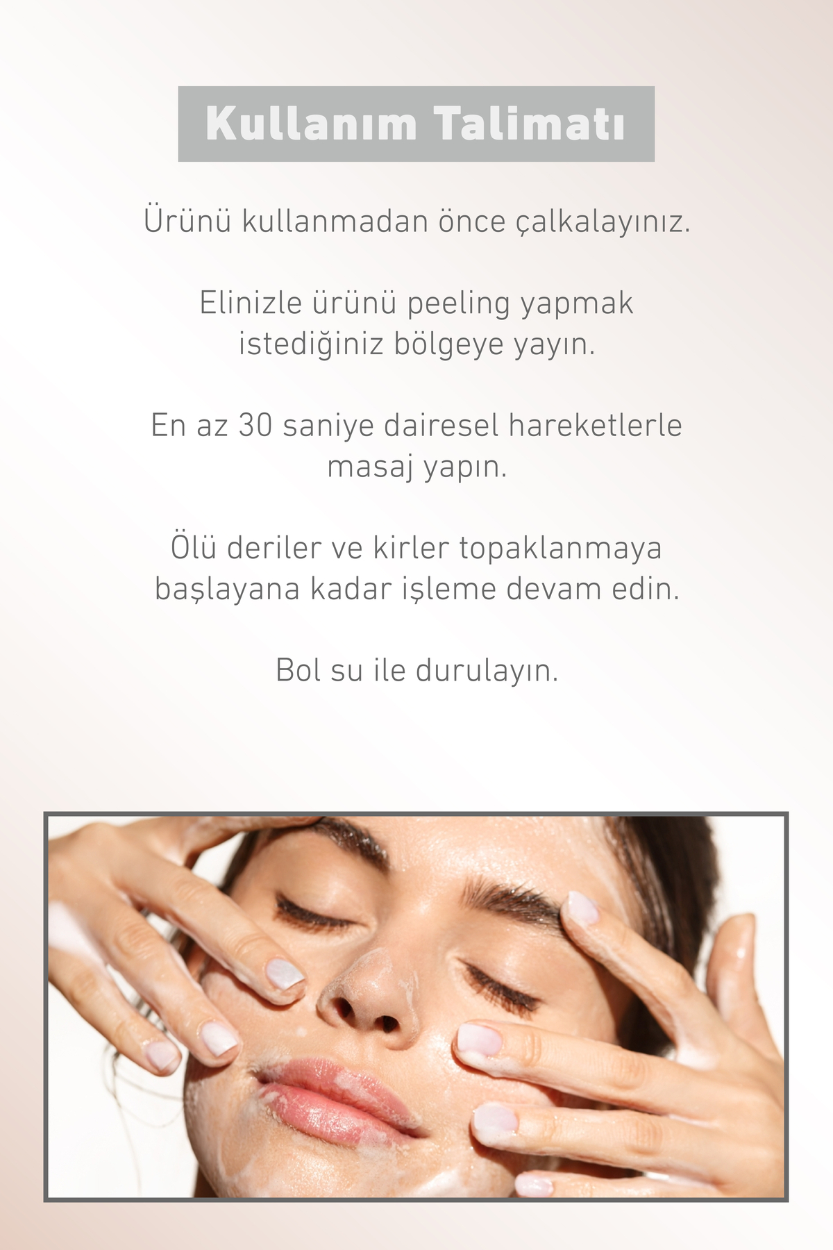 Pirinç Özlü Beyazlatıcı ve Ölü Hücrelerden Arındırıcı Yüz-Vücut Peeling Jel — PEELİNG — تصویر 7 از 7