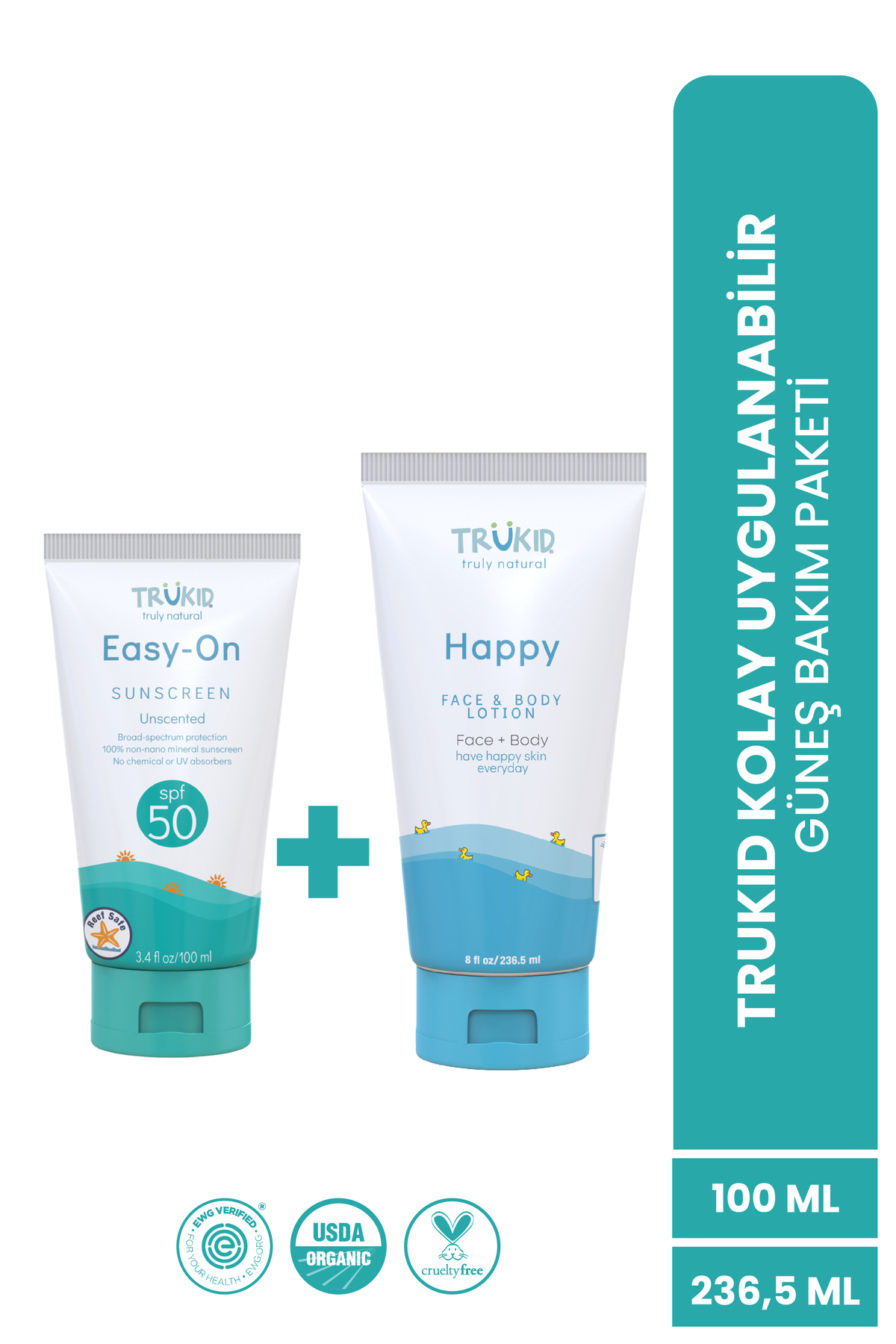 SPF 50 Kolay Uygulanabilir Mineral Güneş Kremi & Güneş Sonrası Losyon Seti — TRU458596