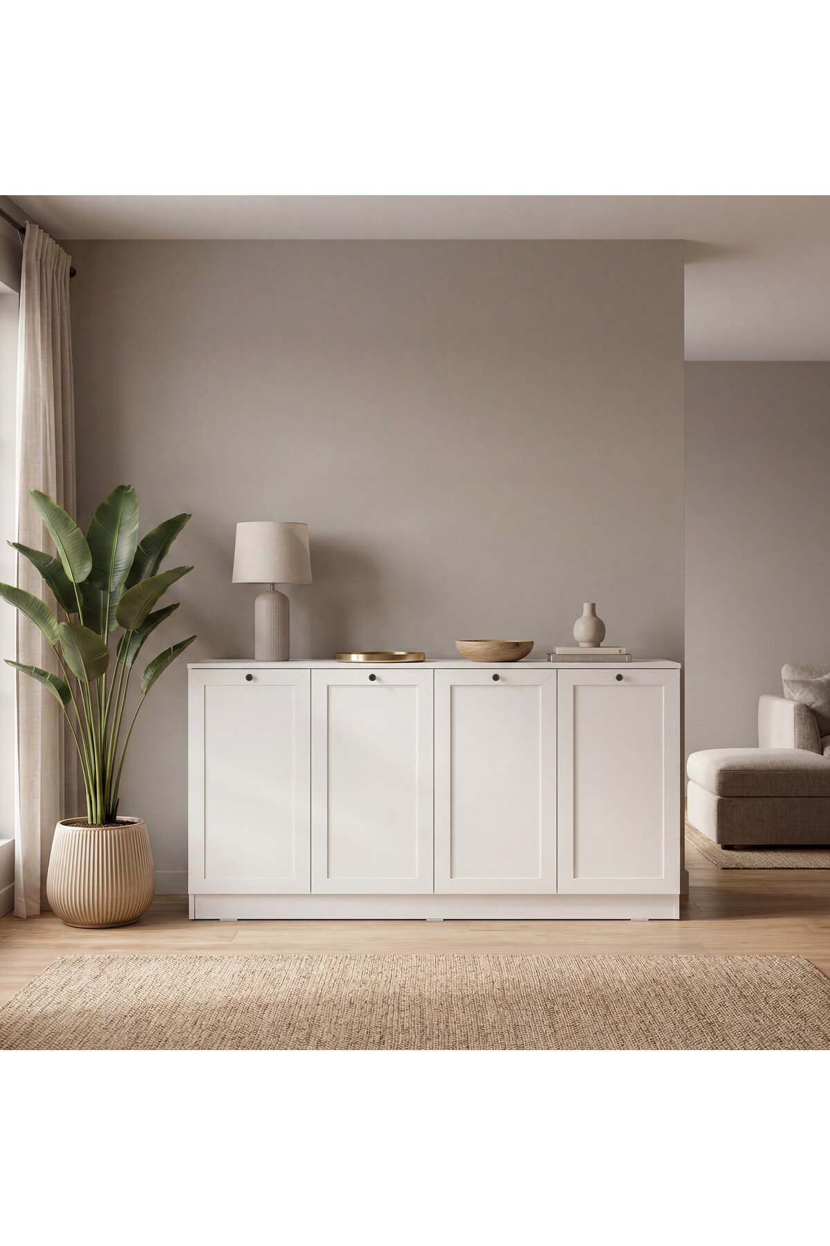 Terra Console 160x80x43 White - Modern Design