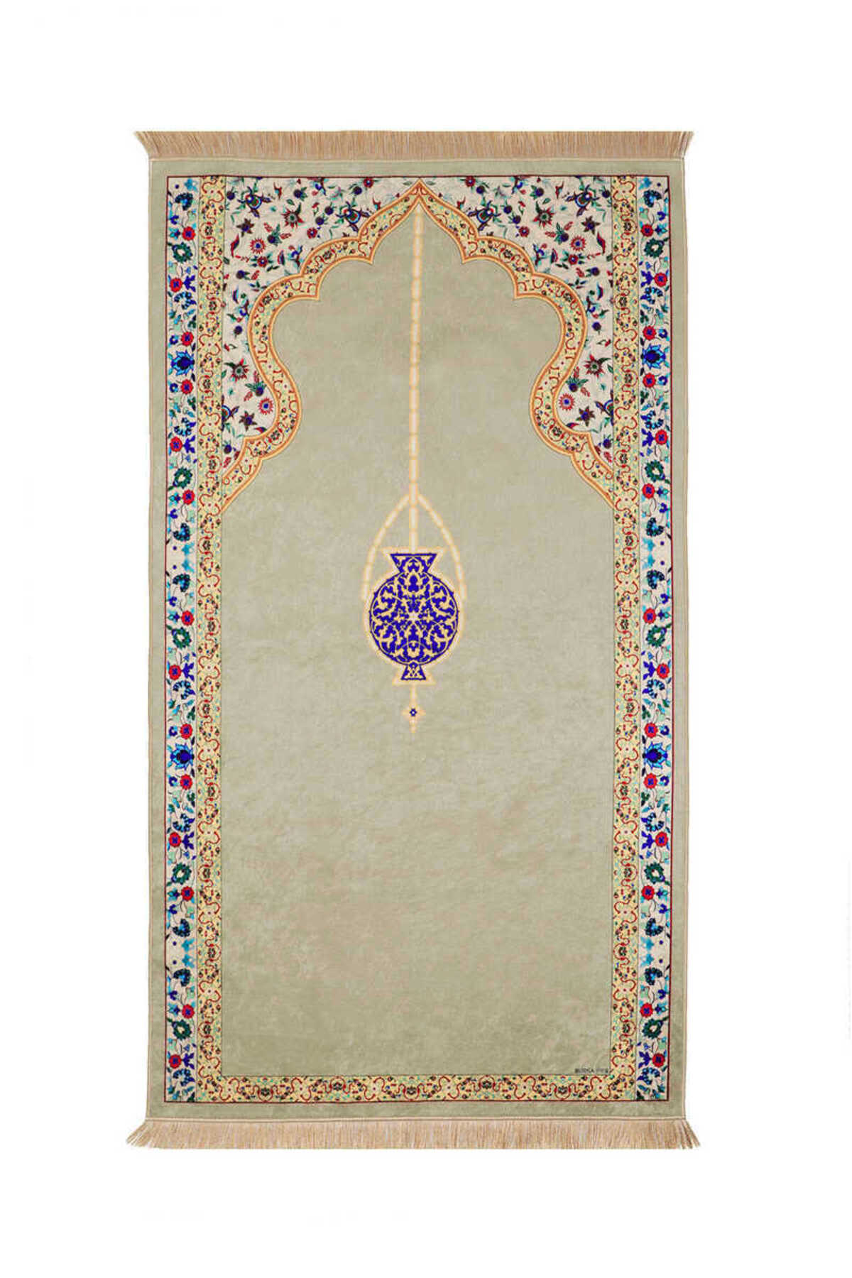 Beige Velvet Carpet Prayer Sheet