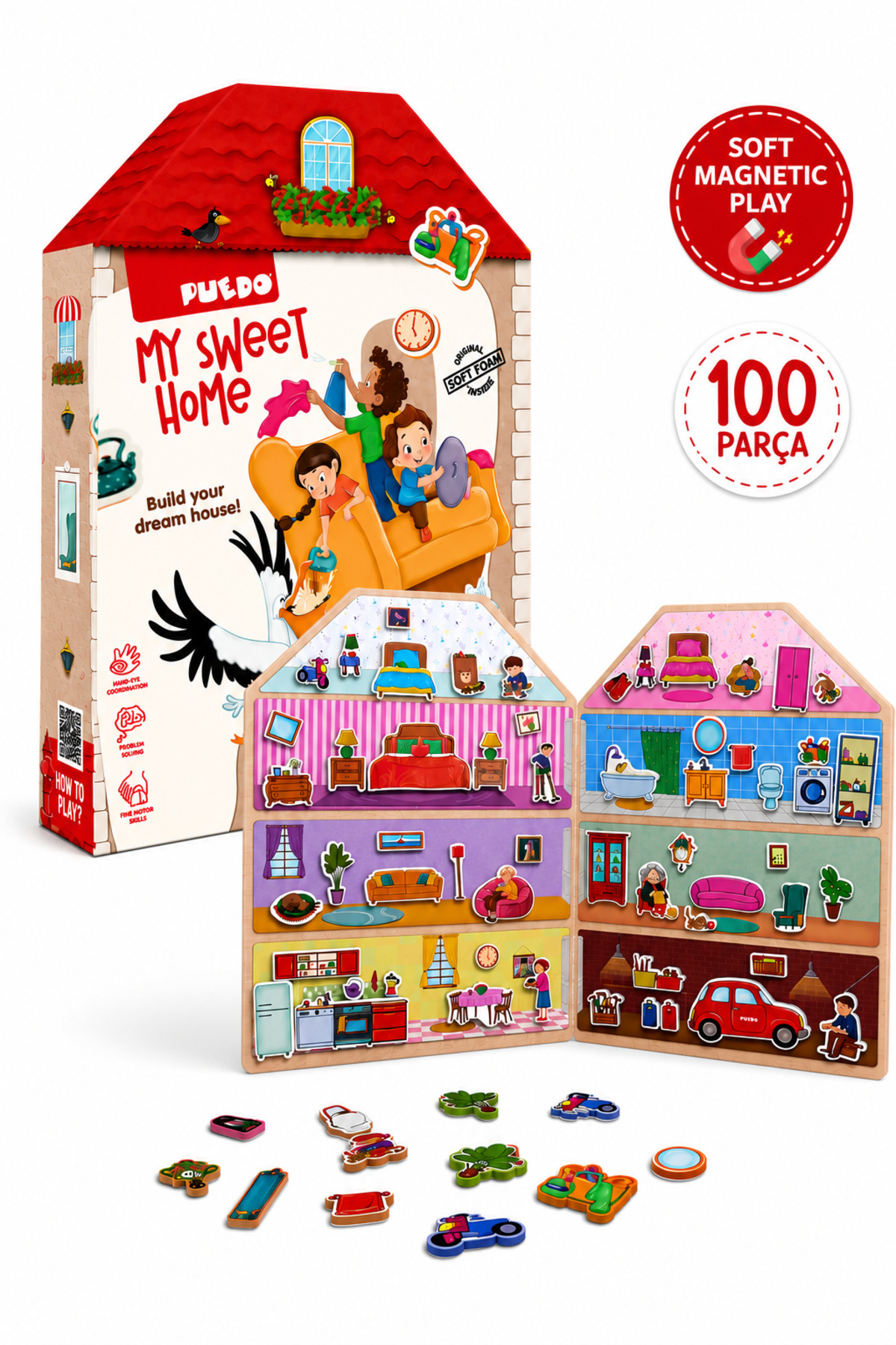 My Sweet Home Magnetic Playhouse