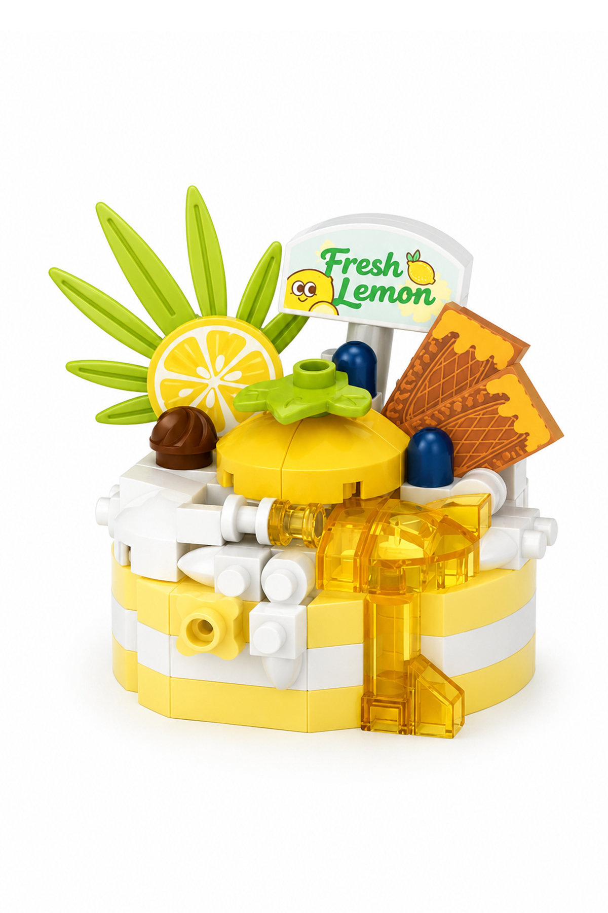 Loz LZ-8643 LİMONLU PASTA 160 PARÇA BLOCK OYUNCAK-MİNİ POŞET
