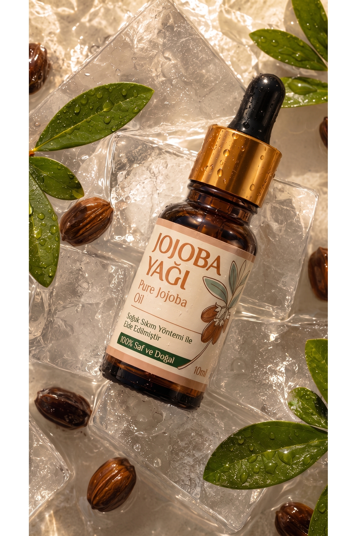 Jojoba Yağı 10 ml / Soğuk Sıkım / %100 Saf Ve Doğal / Jojoba Oil — A1-Jojoba-yag-10 — تصویر 7 از 8