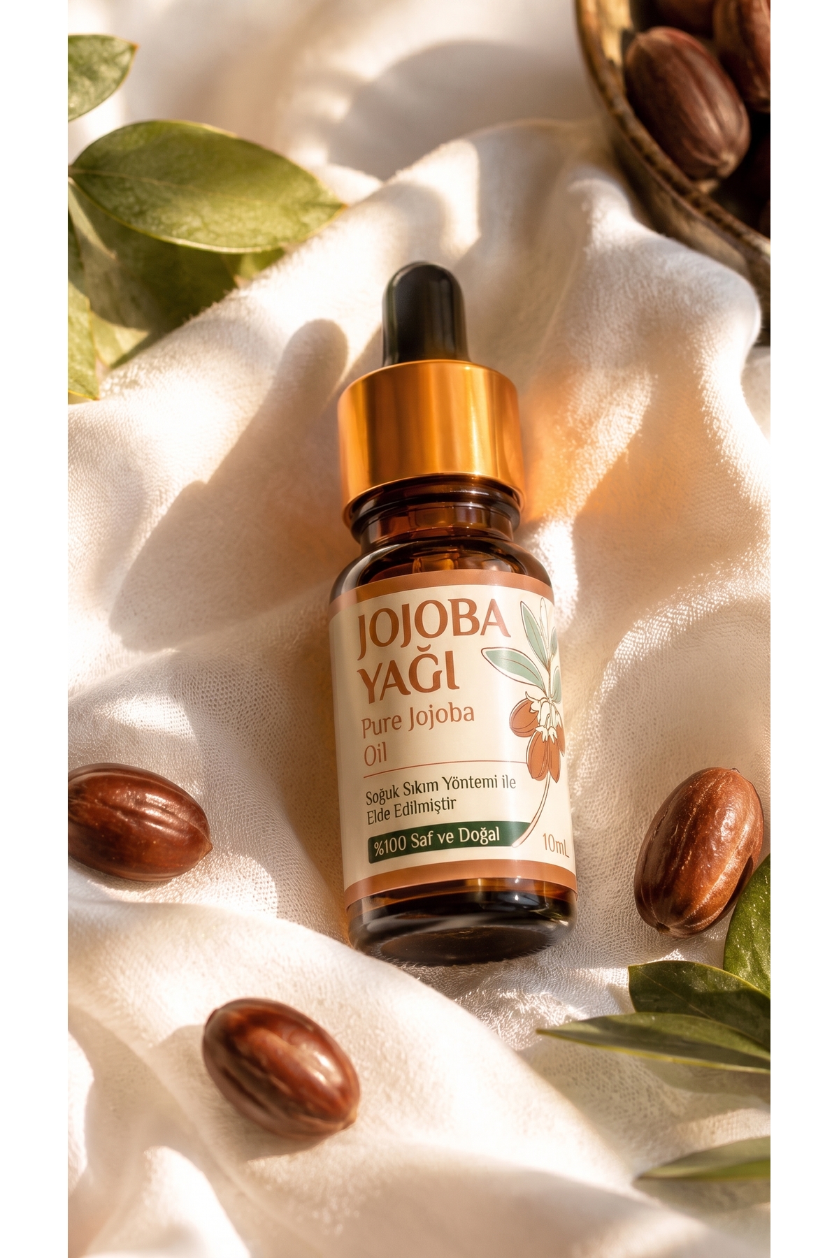Jojoba Yağı 10 ml / Soğuk Sıkım / %100 Saf Ve Doğal / Jojoba Oil — A1-Jojoba-yag-10 — تصویر 2 از 8