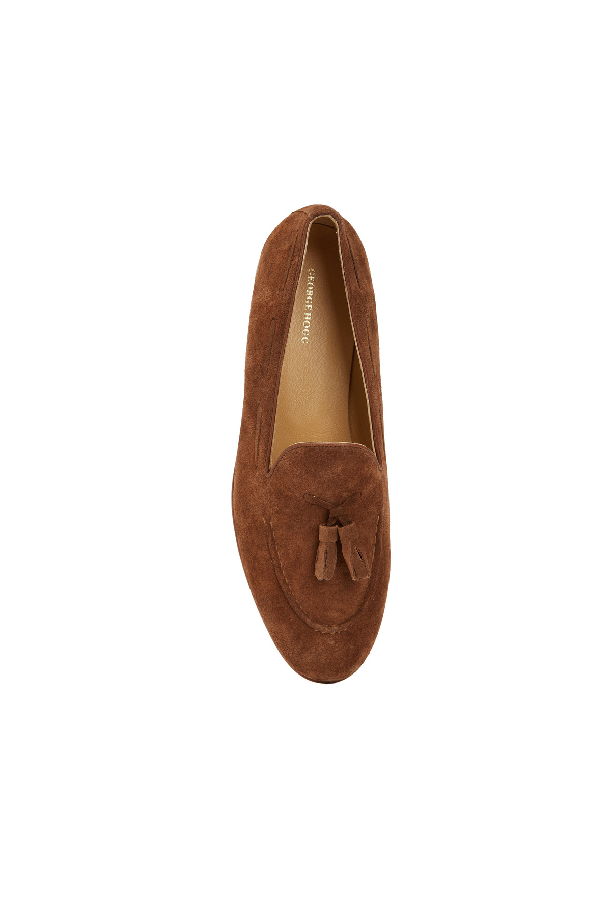 George Hogg Taba Püsküllü Kadın Süet Loafer görsel 4