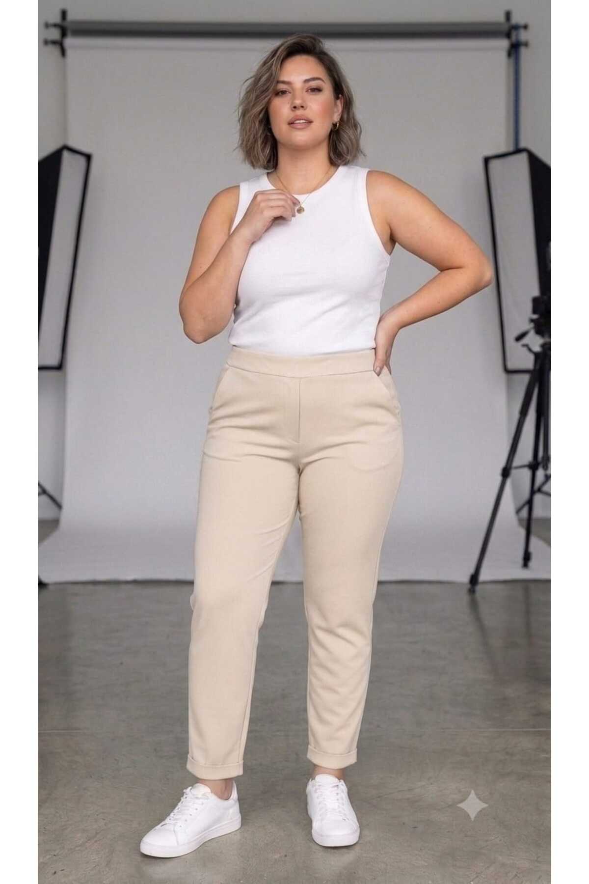 BKMODA276 DUBLE Paça Pantolon görsel 2