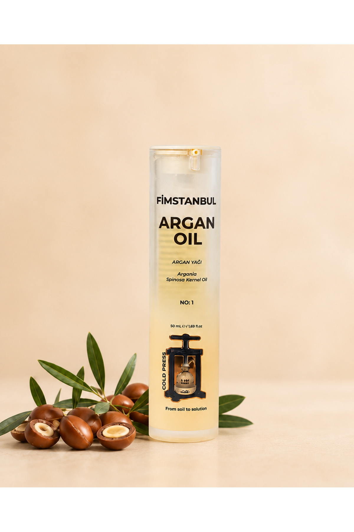 Soğuk Sıkım Argan Yağı 50 ml %100 Doğal Saf Cilt ve Saç Bakım Yağı — FMSTARGANYAĞI20