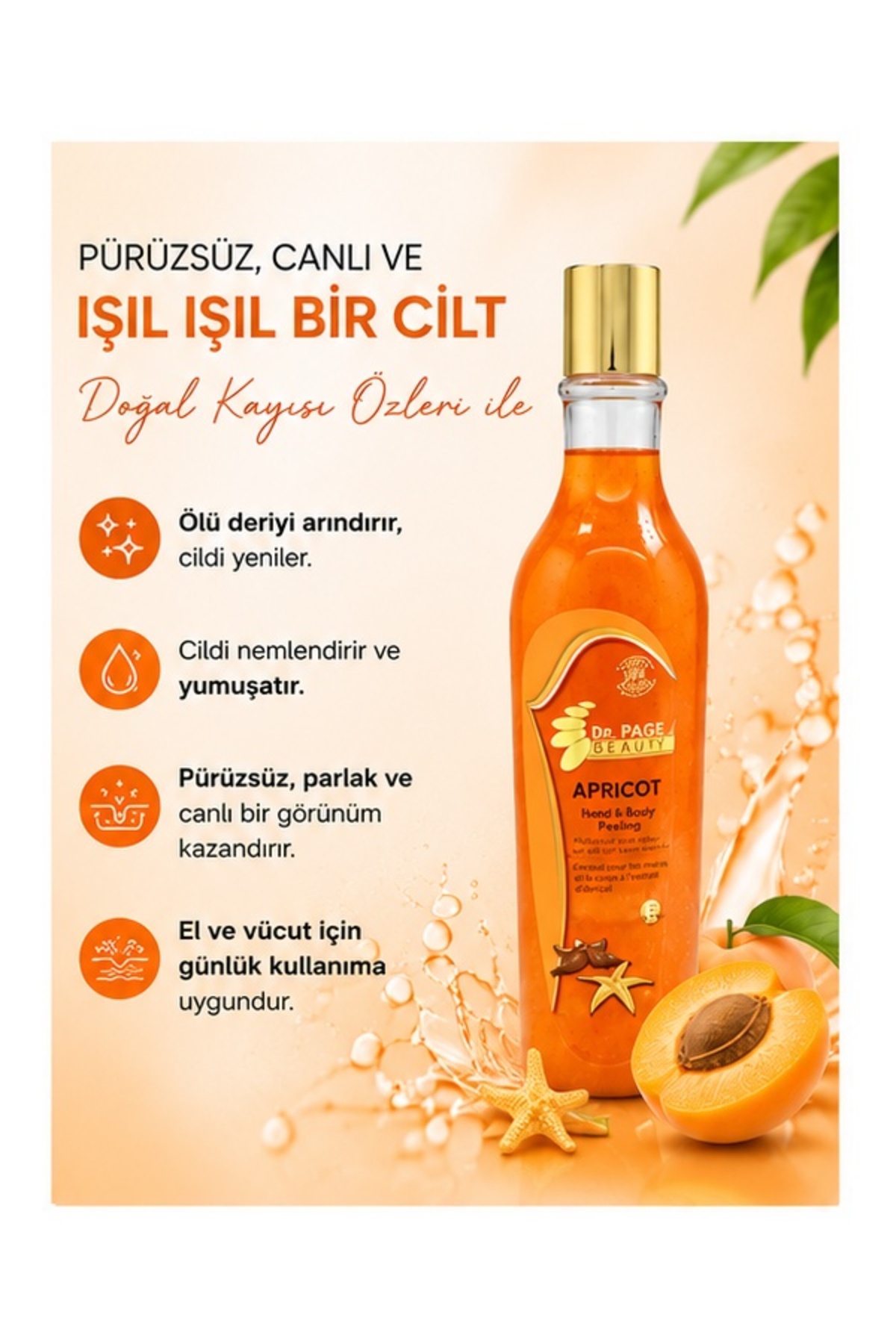 Hand & Body Apricot Peeling 300gr — 2 — تصویر 2 از 6