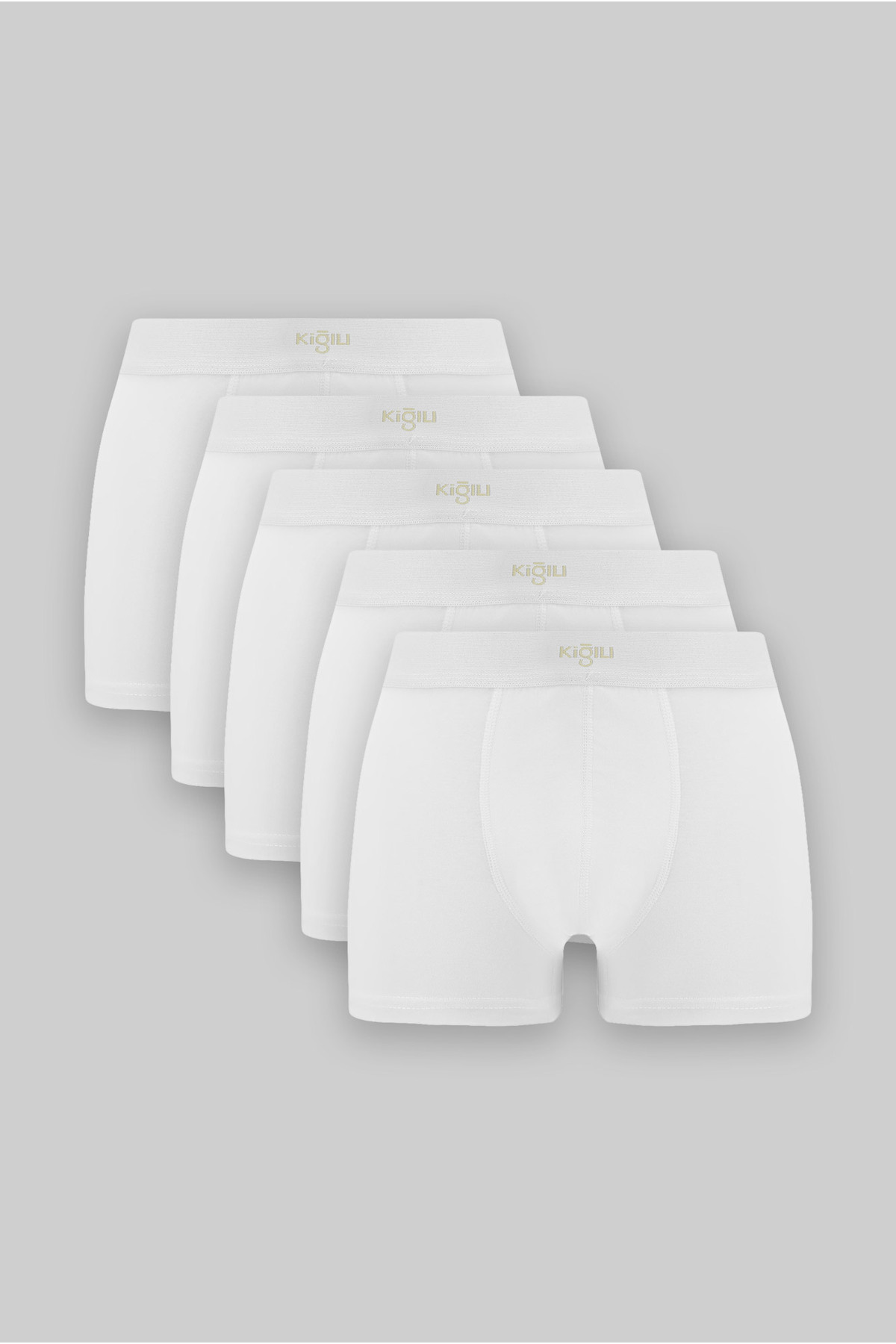Kiğılı Premium 5'li Pamuklu Likralı Rahat Esnek Boxer Seti (Damat Bohçası - Çeyiz Seti)