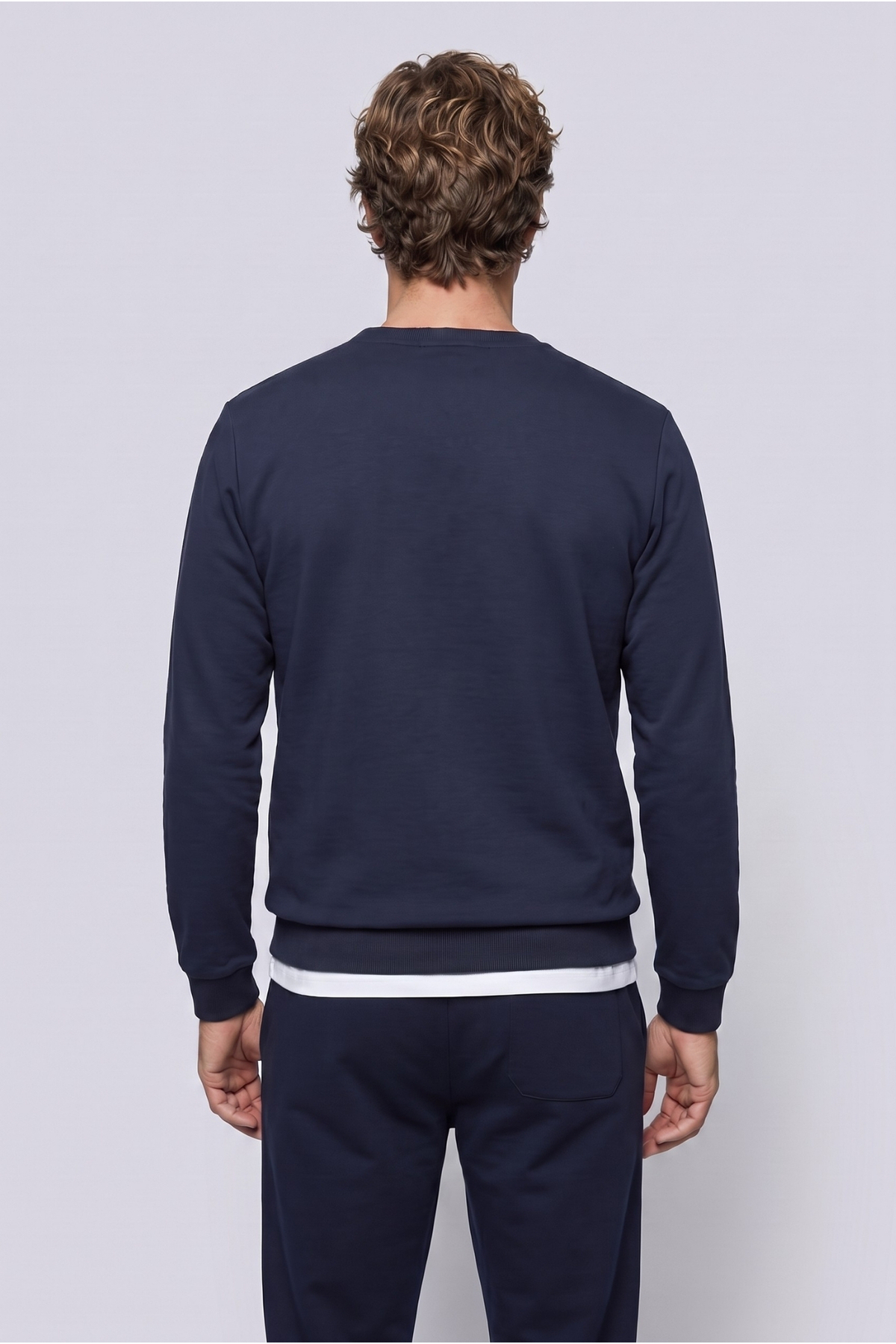 Kiğılı Bisiklet Yaka Regular Fit Baskılı Pamuklu Sweatshirt görsel 5