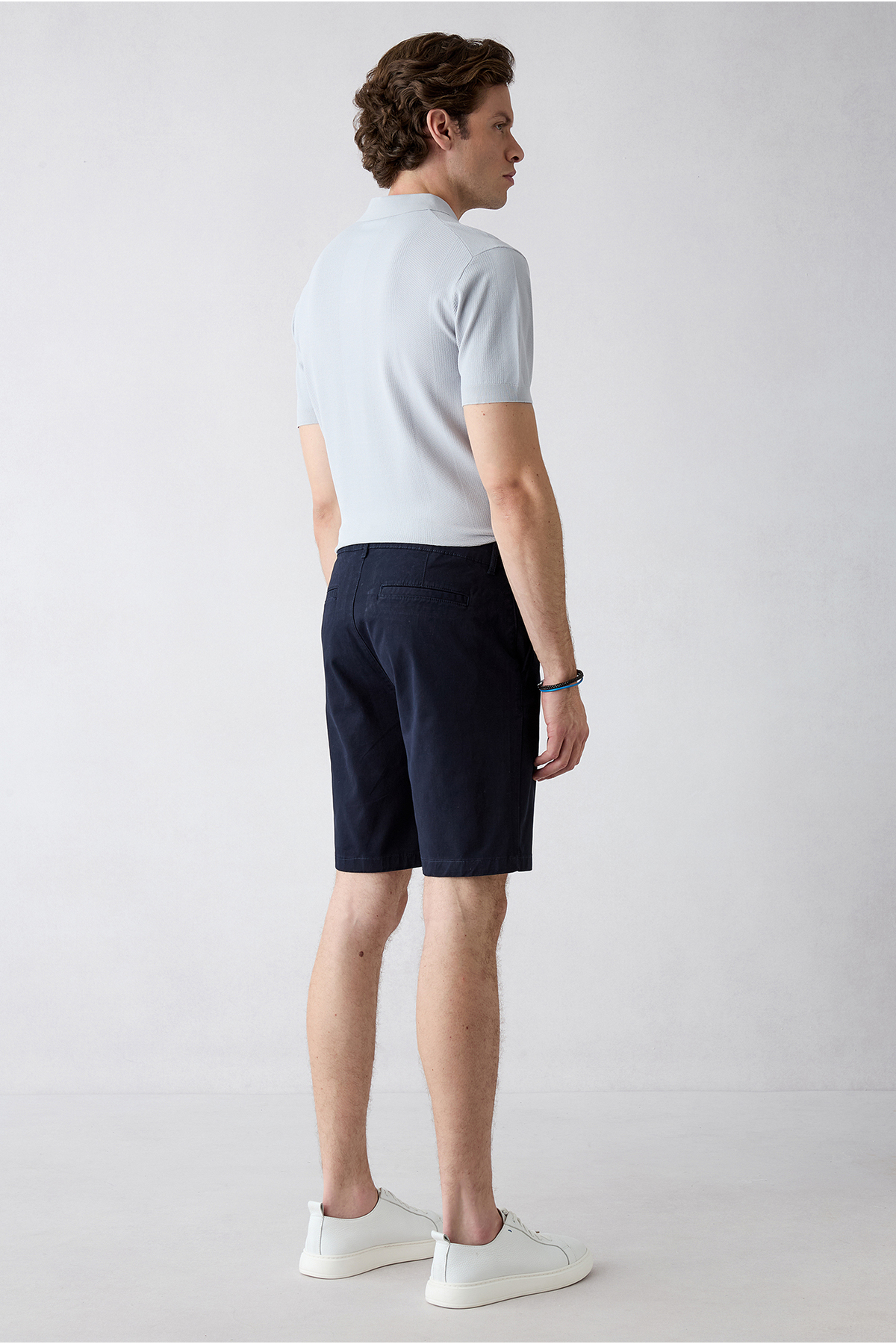 Kiğılı Regular Fit Standart Kesim Yan Cepli Pamuklu Bermuda Şort görsel 6