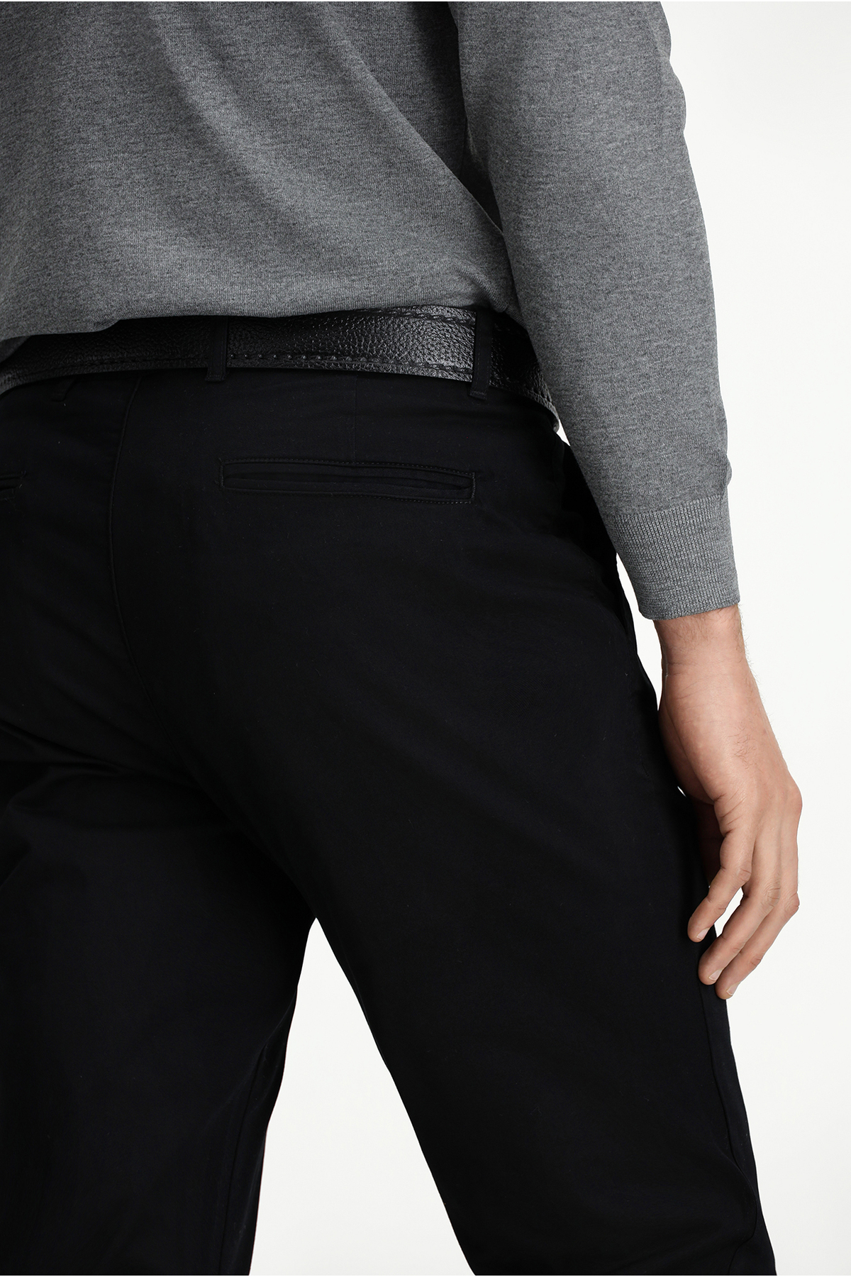 Kiğılı Relaxed Fit Rahat Kesim Yandan Cep Likralı Kanvas / Chino Pantolon görsel 4