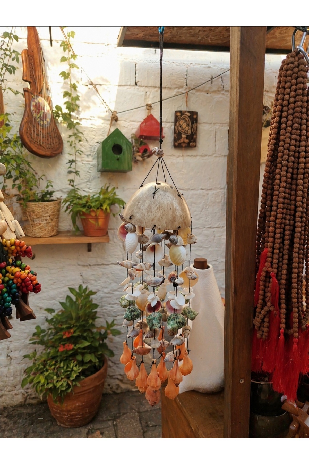 Shell Coconut Coconut Wind Bell Handmade Decorative Garden Balcony Ornament