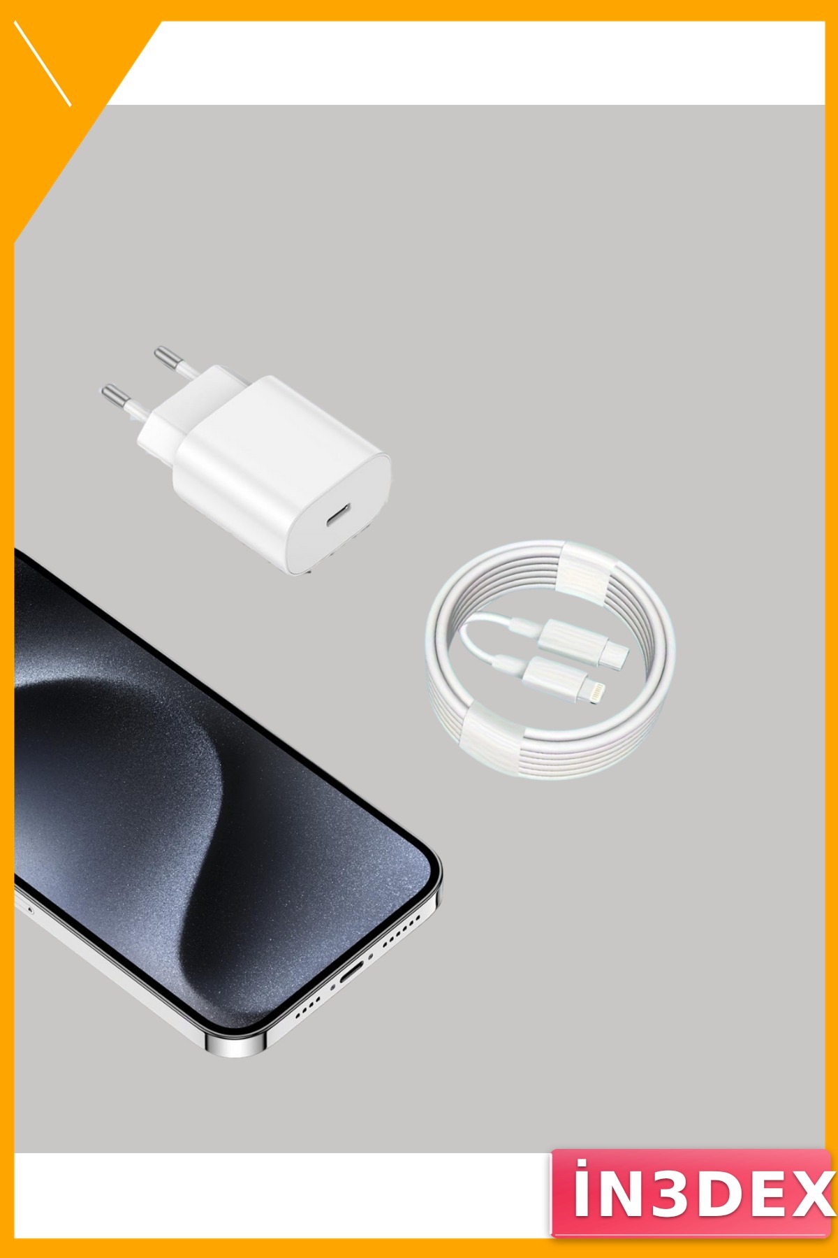 20W USB-C Hızlı Şarj Adaptörü iPhone iPad Uyumlu