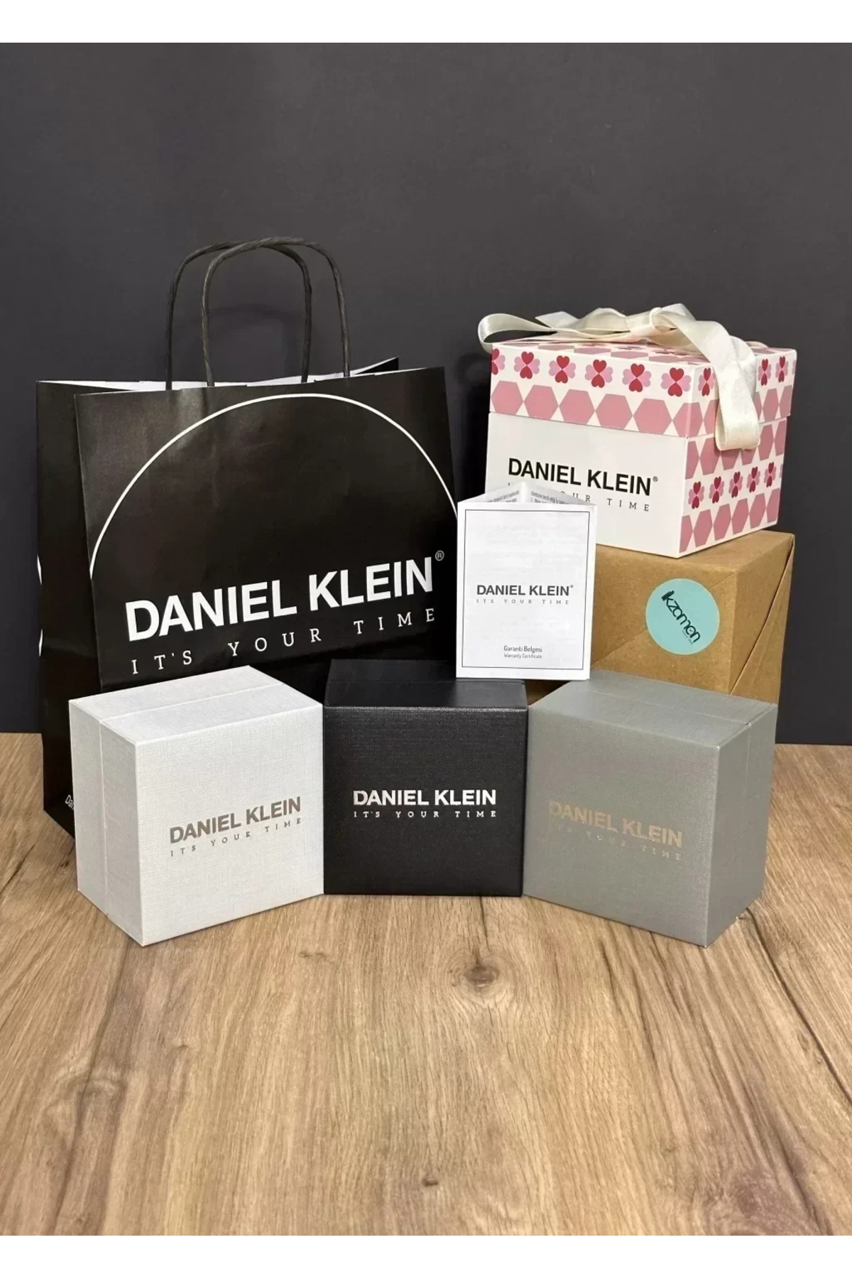 Daniel Klein Lacivert Kadran Fonksiyonlu Takvimli Özel Kutulu Çelik Kordon Renk Atma Yapmaz 30 Mt S görsel 3