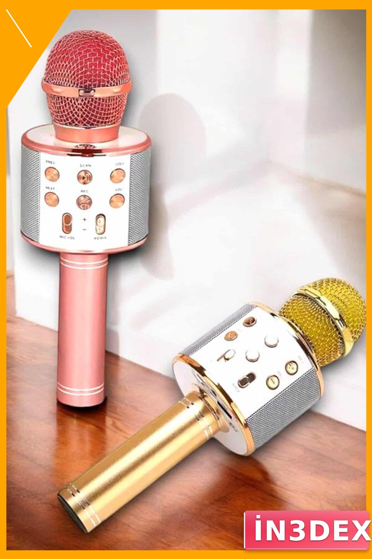 Bluetooth Karaoke Mikrofon USB AUX Girişli Yüksek Ses Kalitesi