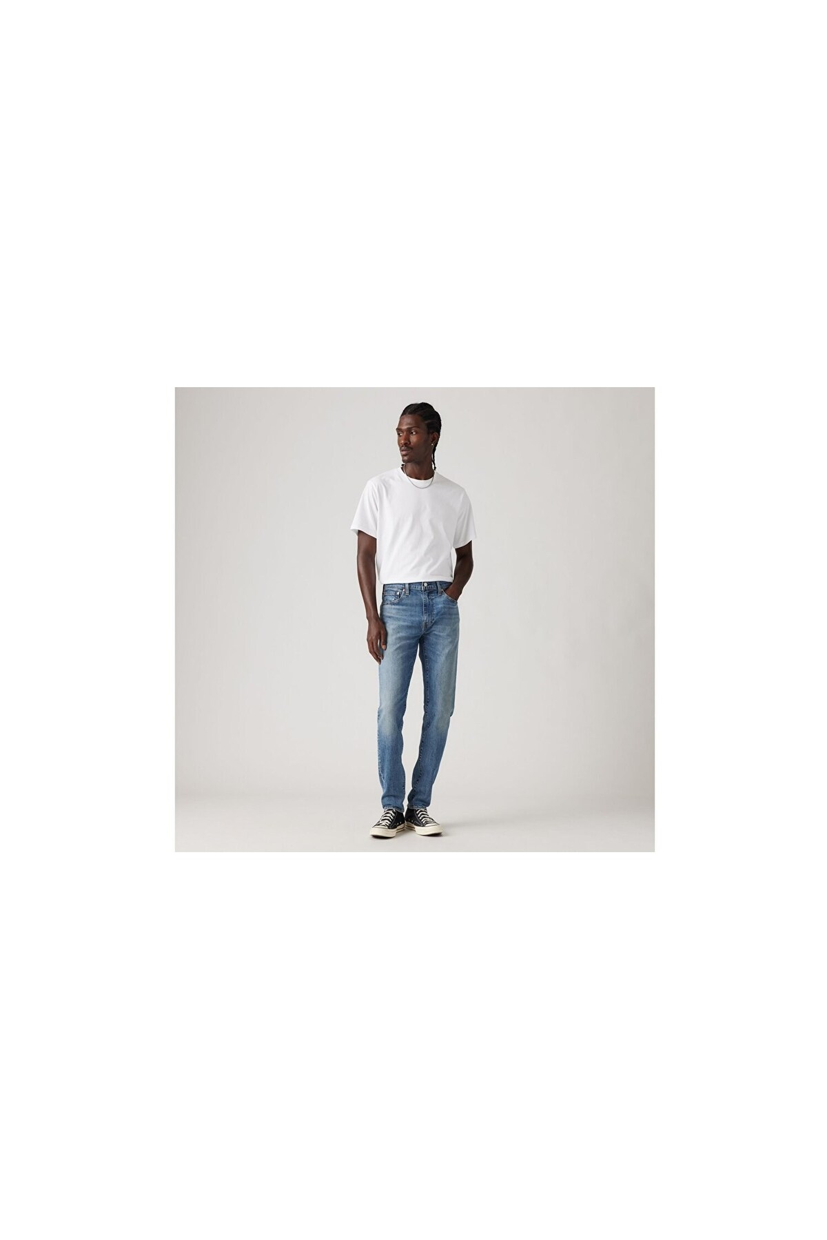 تی‌شرت مردانه جین مردانه LSE 512 نخی، کمر باریک، طرح مخروطی، A2087 لیوایز شلوار جین Levi's