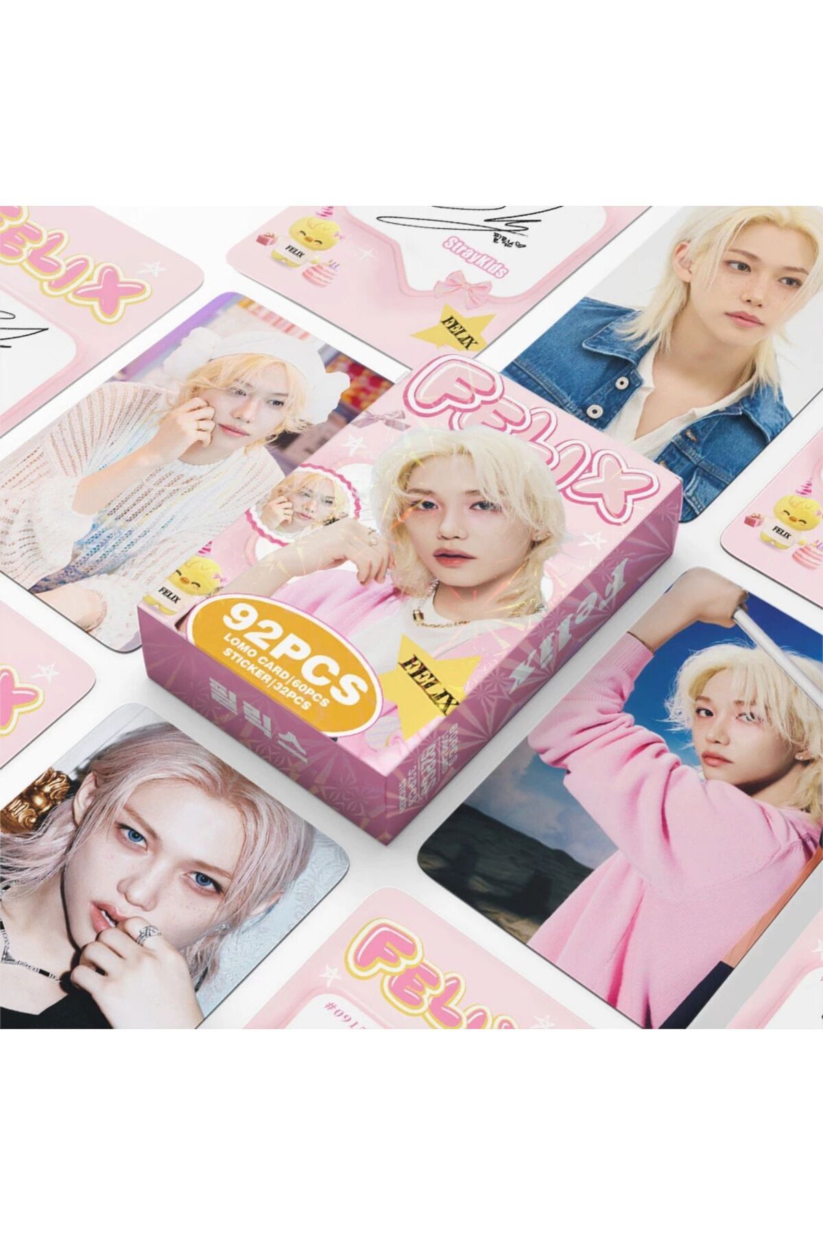 Stray Kids Felix グッズセット Kpop Dünyasi STRAY KIDS '' Felix '' Çift Yön Baskılı Lomo Card