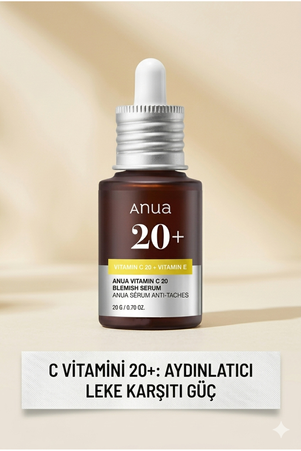 Yüzde 20 Saf C Vitamini ve E Vitamini İçeren Leke Karşıtı Aydınlatıcı Serum — anuacce — تصویر 2 از 5