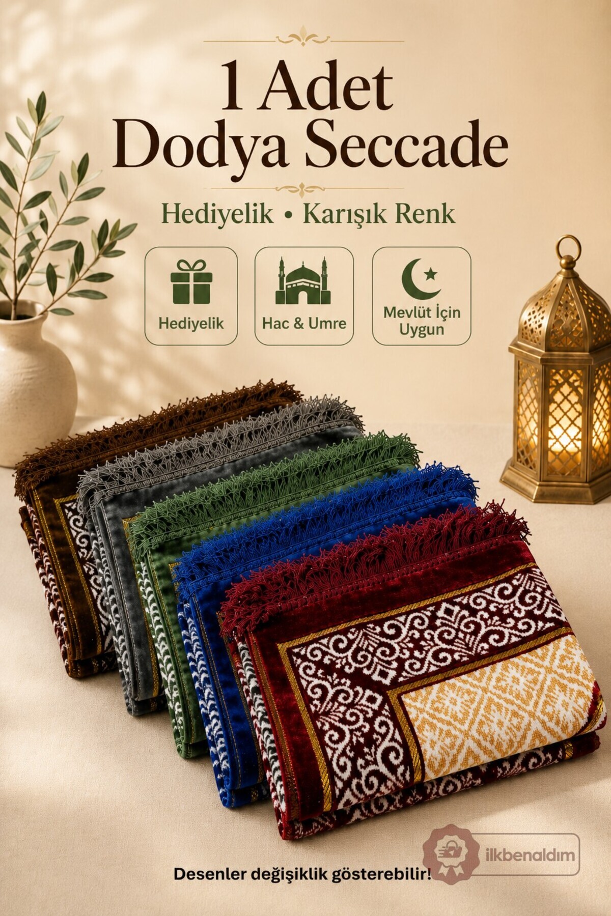 Dodya Prayer Pad Wholesale Souvenir Prayer Pad Mixed Color Hajj Umrah Mevlut Kandil Dowry Prayer Pad
