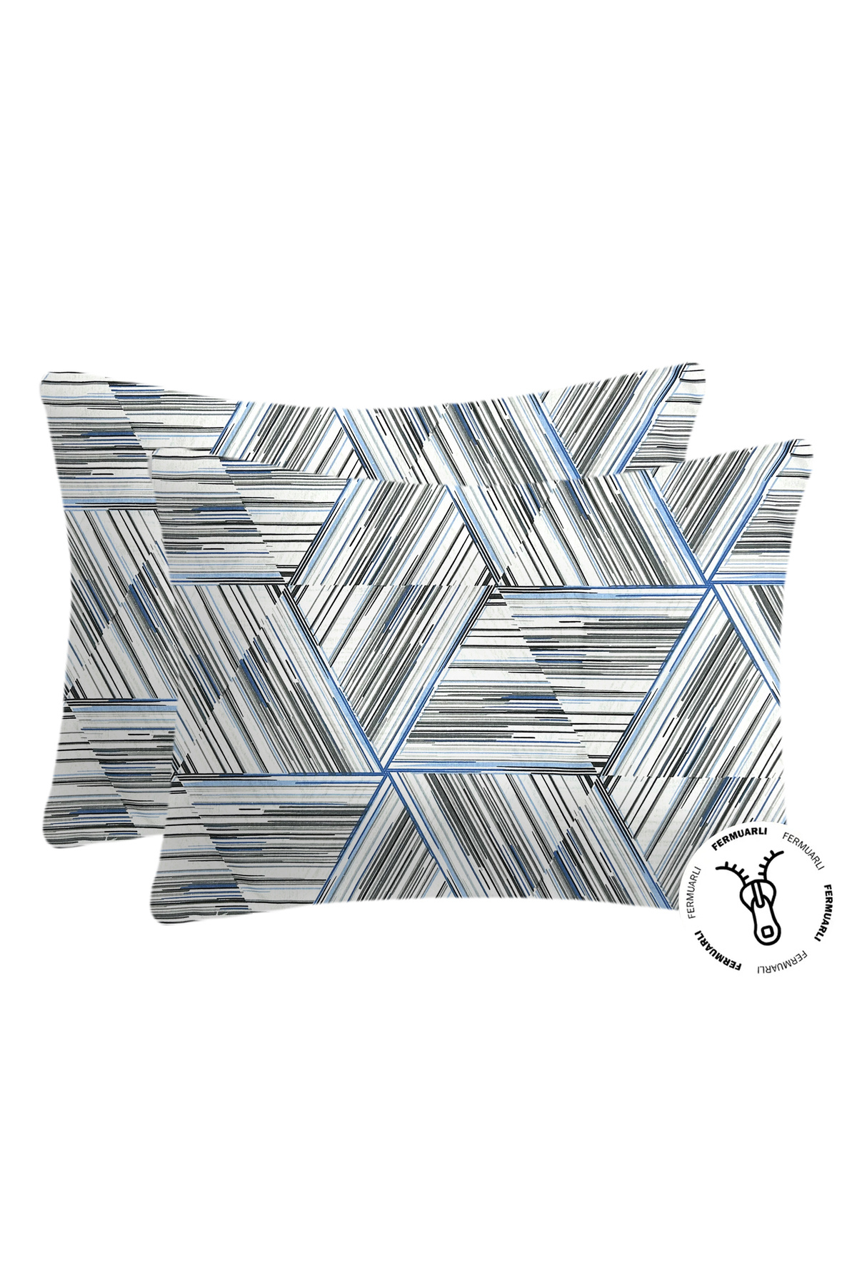 Ranforce Fabric Hidden Zippered 50x70 Pillowcase ( 2 Pieces )