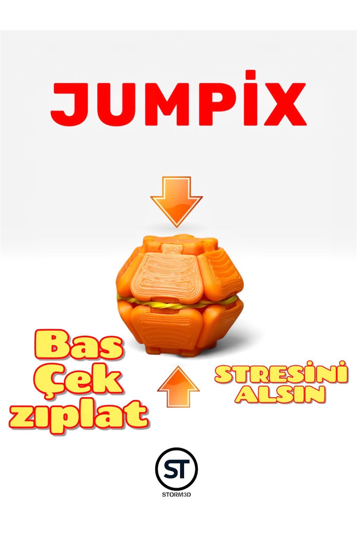 Storm3D JUMPİX/HOPLAÇ/STRES OYUNCAĞI/BAS ÇEK ZIPLAT - Fiyatı