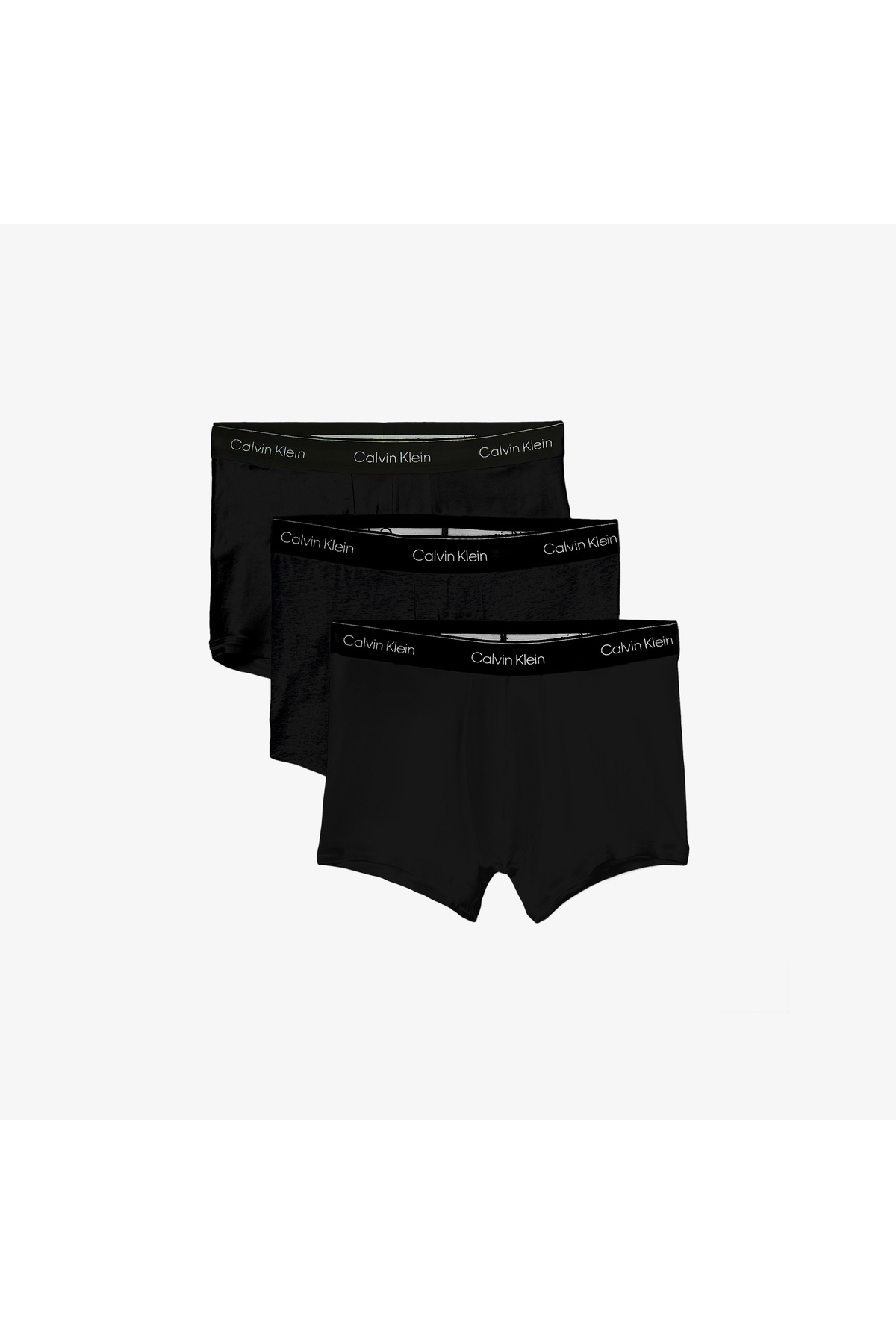 Calvin Klein Erkek 3'lü Paket Boxer Siyah görsel 4