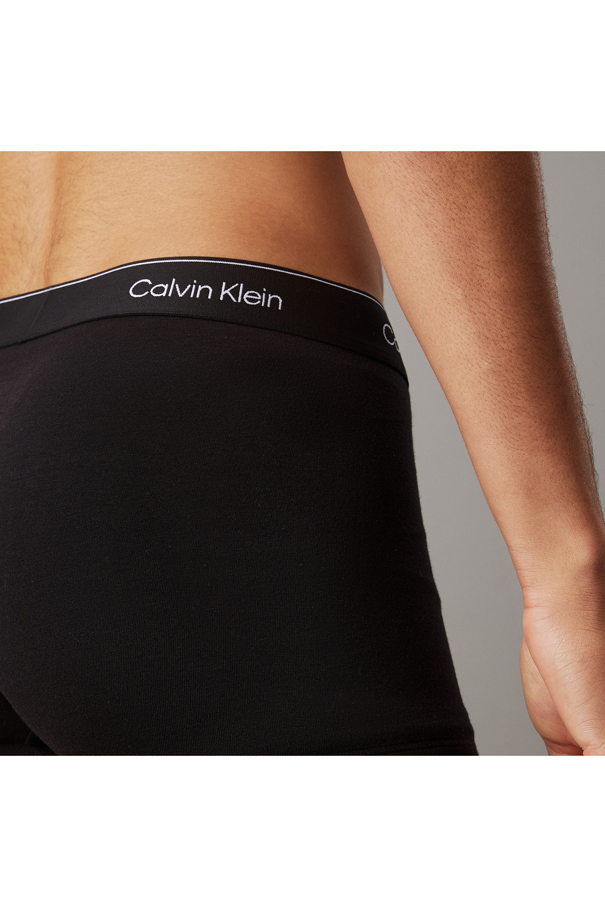 Calvin Klein Erkek 3'lü Paket Boxer Siyah görsel 5