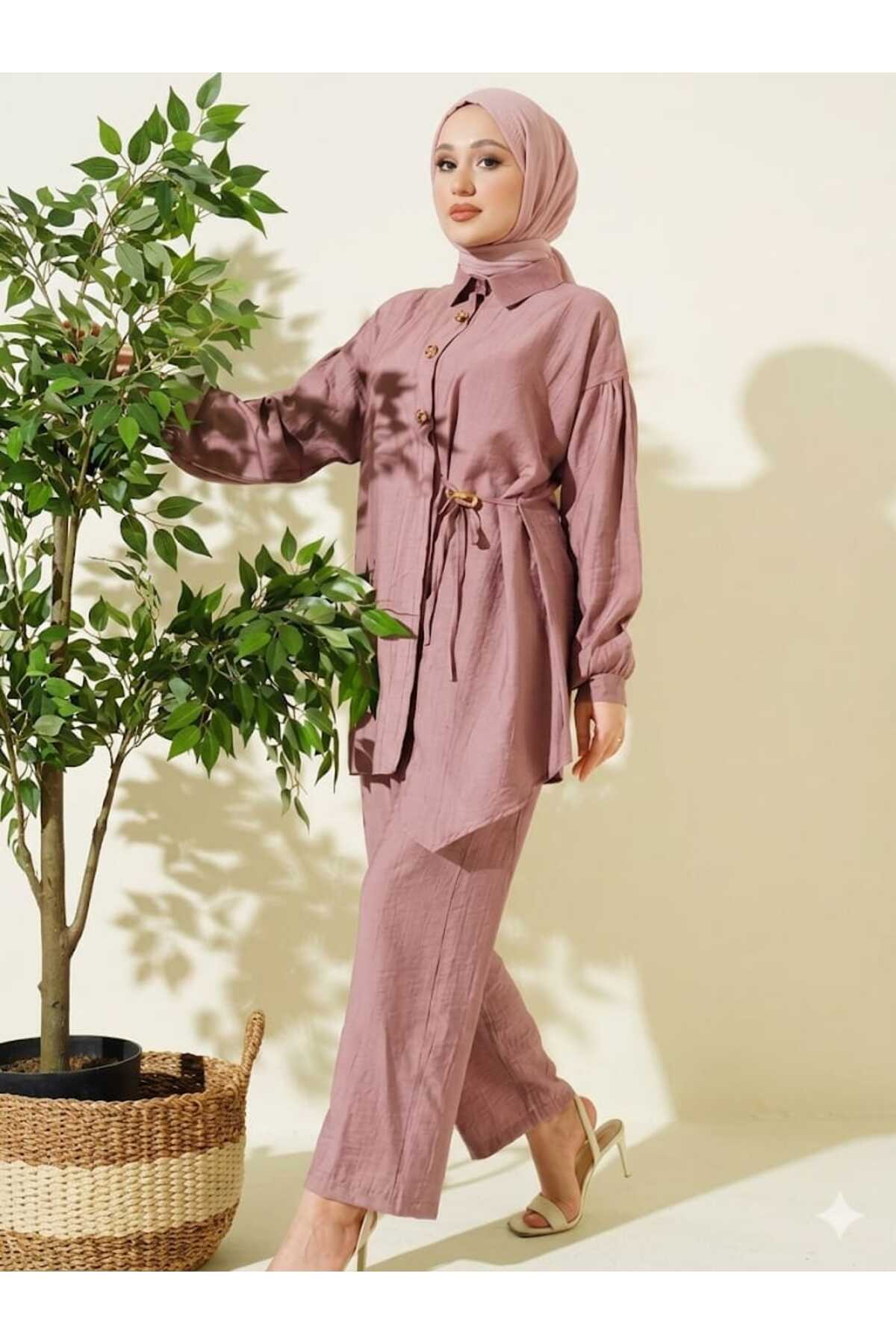yussewear Yw Gold Buttoned Side String Lace Strawberry Fabric Double Suit