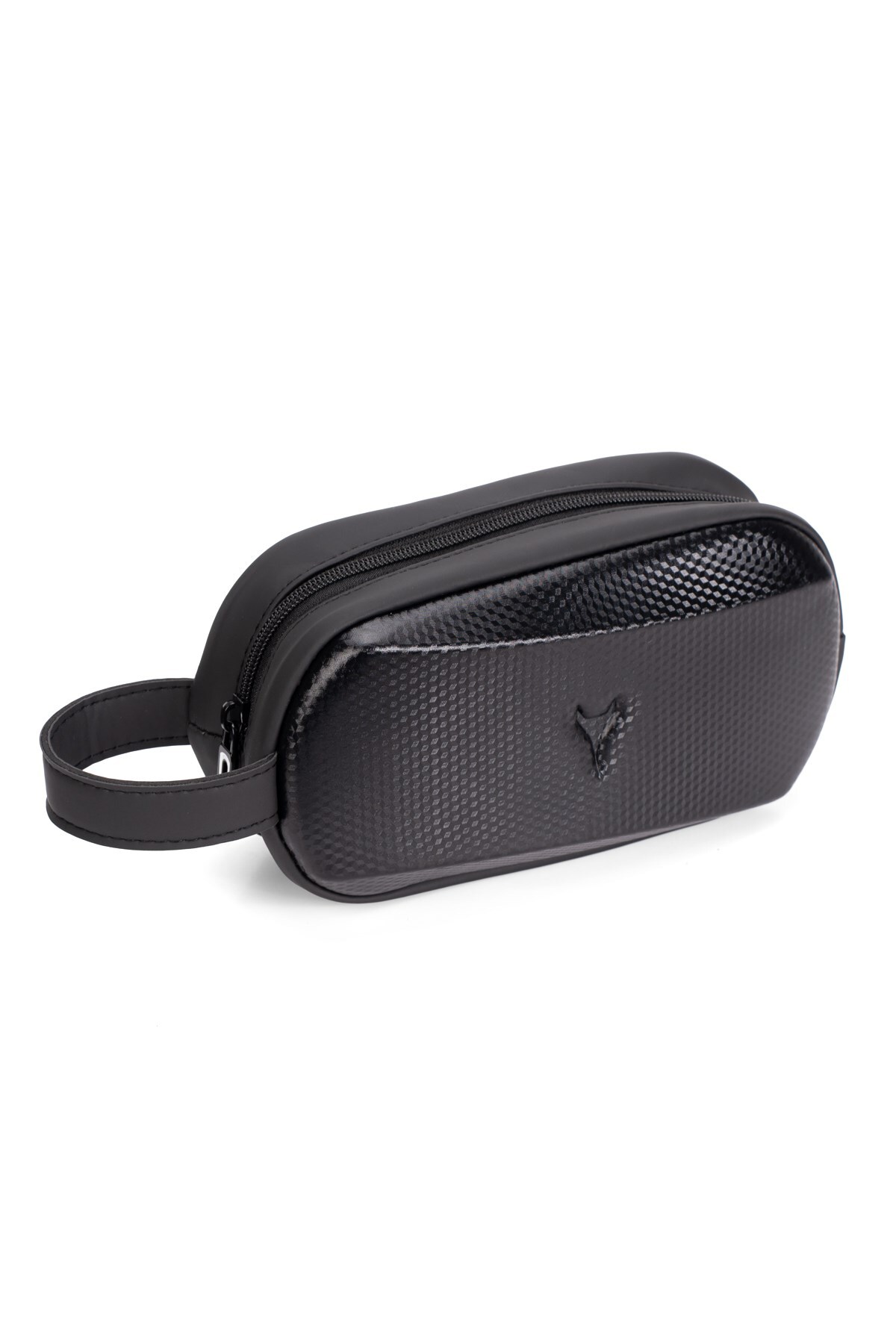 Newish Polo Erkek Siyah Deri Portföy Clutch Traş Kozmetik Bakım Ve Günlük El Çantası