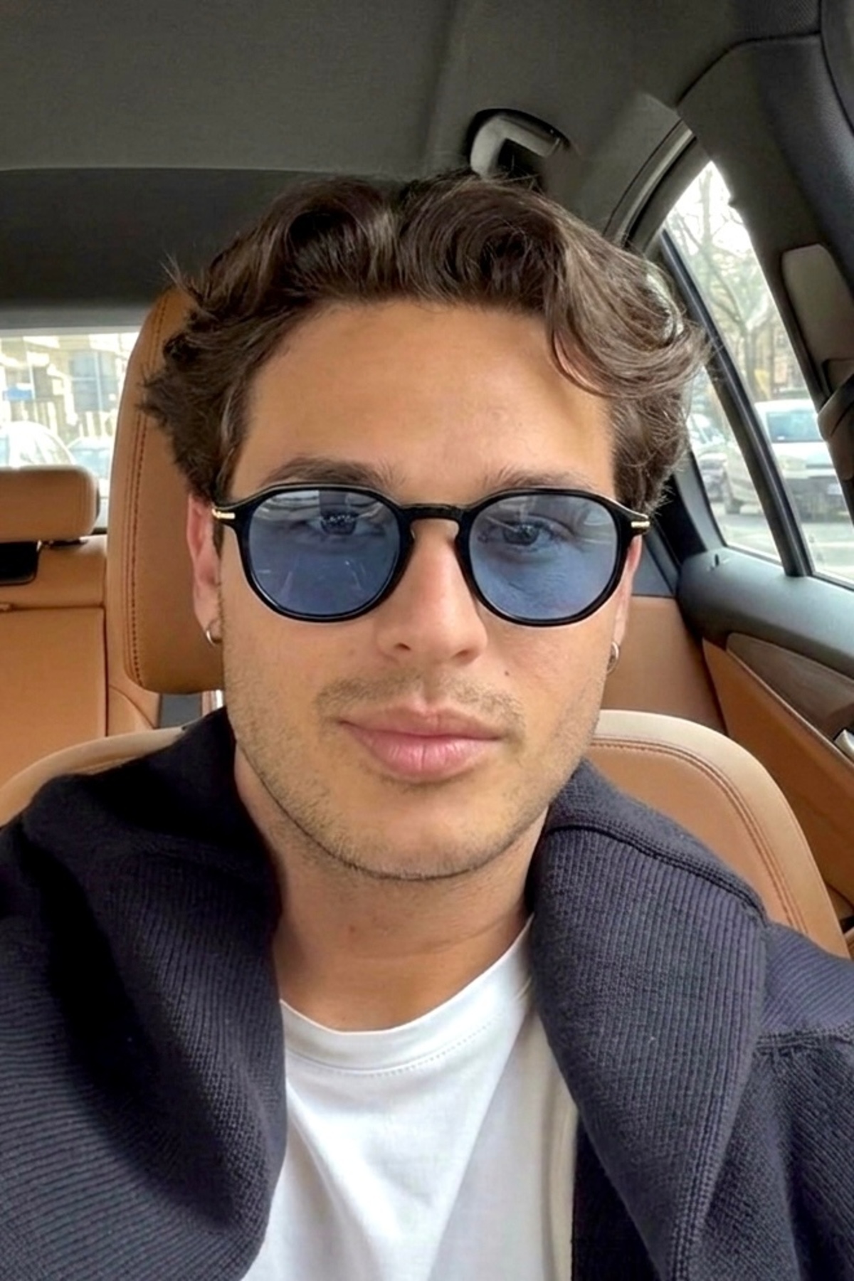 REN EYEWEAR Drave Erkek Güneş Gözlüğü UV400 Korumalı Lacivert Cam Extra Hafif Siyah Çerçeve