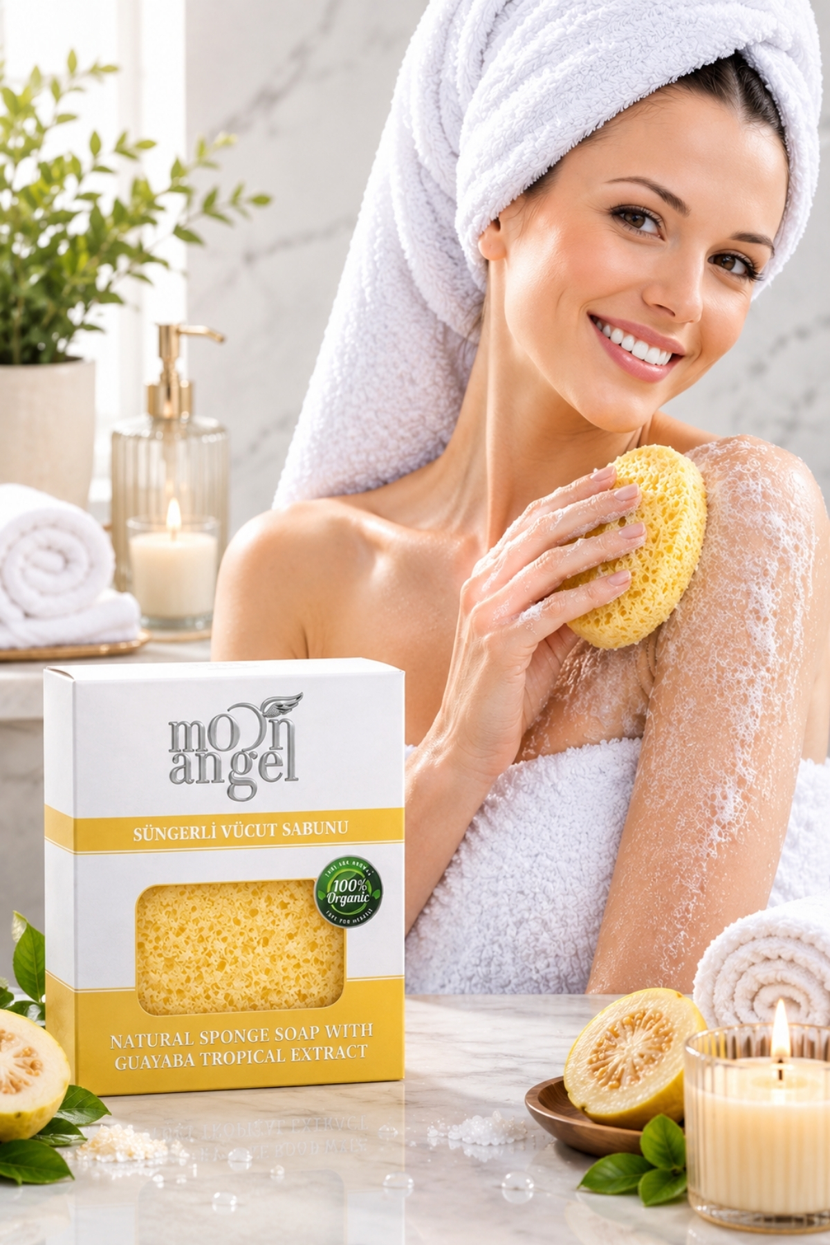 Süngerli Sabun Doğal Güzellik Tropical Extract Vücut Sabunu — görsel 3