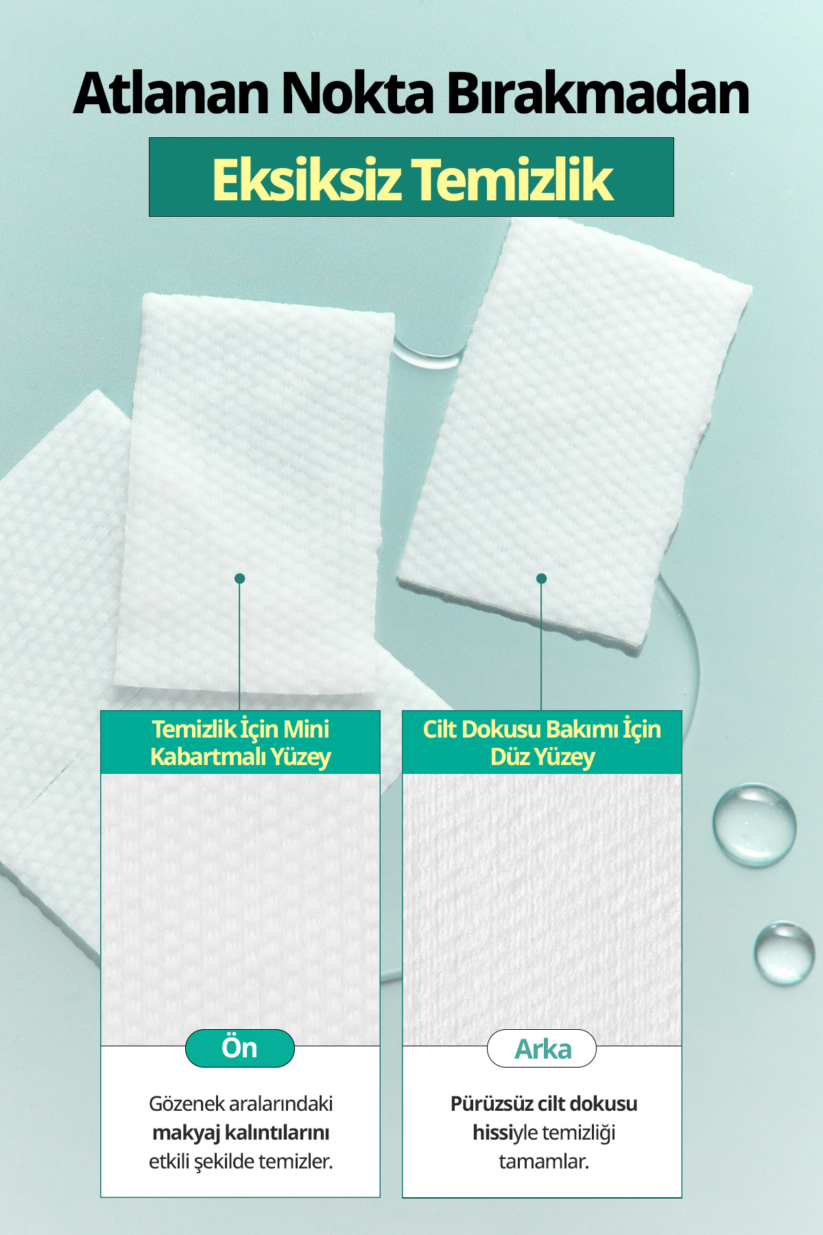 Ciltten Fazla Sebumu Arındıran Makyaj Temizleme Pedi Salicinic Pore Cleansing Water Pad — 9688 — تصویر 7 از 9