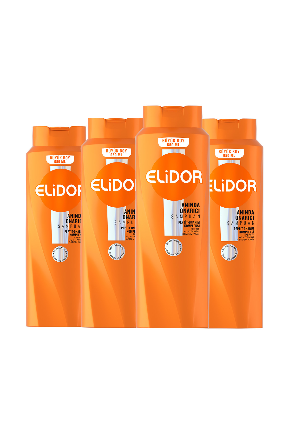 Saç Bakım Şampuanı Anında Onarıcı 650 ml x4 — SET.UNİ.11199 — تصویر 3 از 8