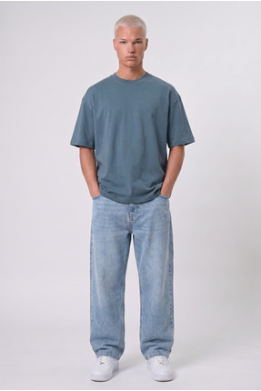 Respire Erkek Basic Oversize T-Shirt Petrol