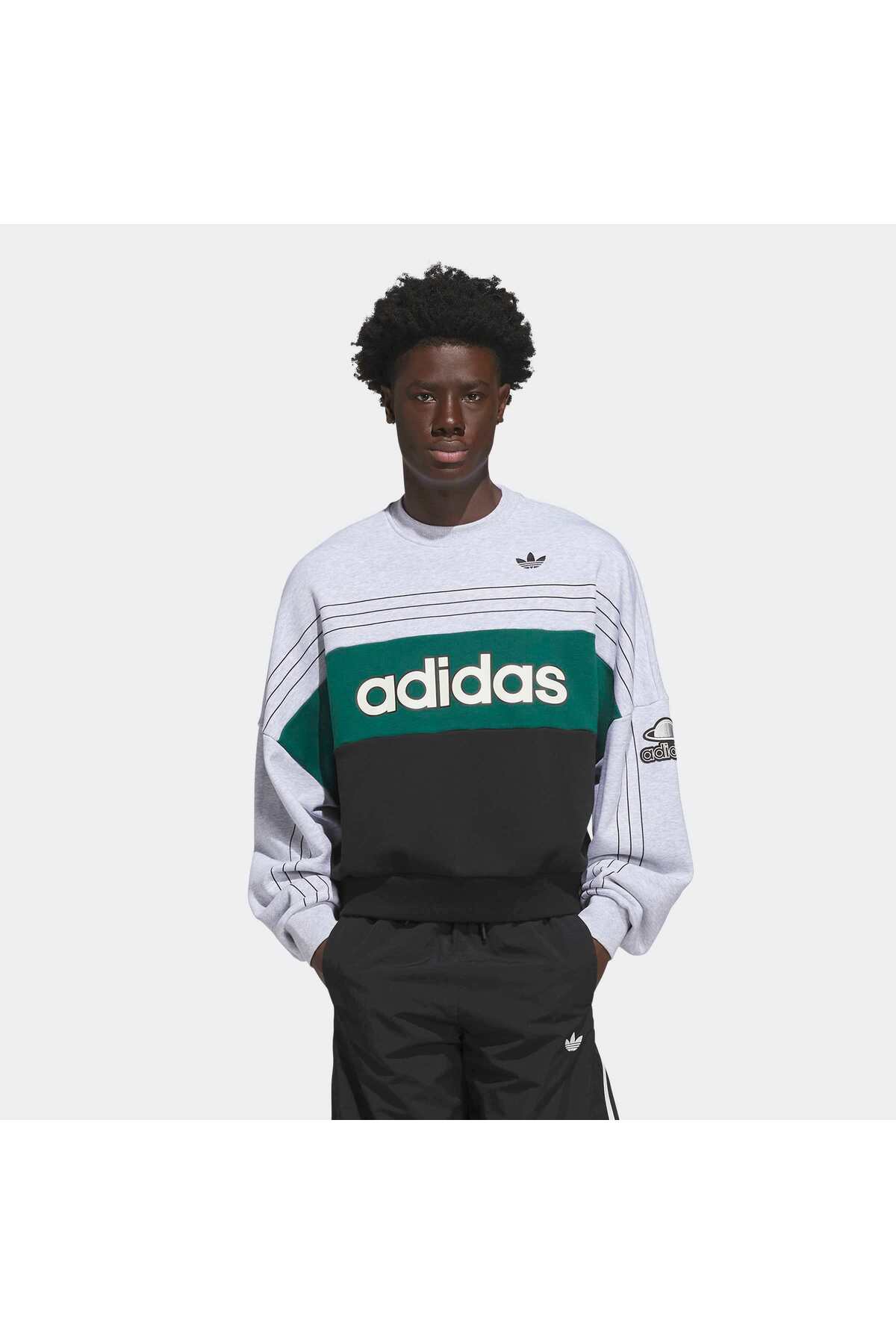 adidas Varsity Crew Unisex Yetişkin Spor Sweatshirt KG9169