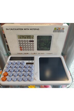 ada çanta kırtasiye Yazı tabletli kalemli hesap makinesi Lila TG4000087