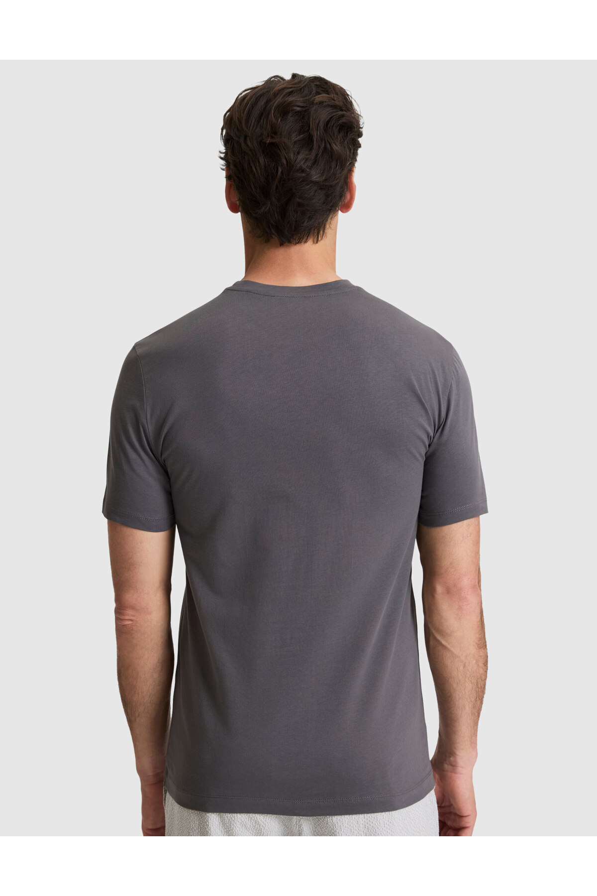 Pierre Cardin Koyu Gri Regular Fit %100 Pamuk Bisiklet Yaka Tişört 50327871-VR080 görsel 5