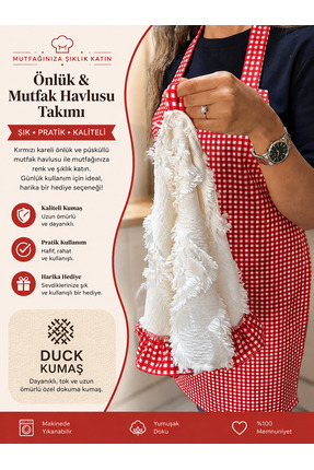 Süreyya Desing Mutfak Önlüğü ve Mutfak Havlusu