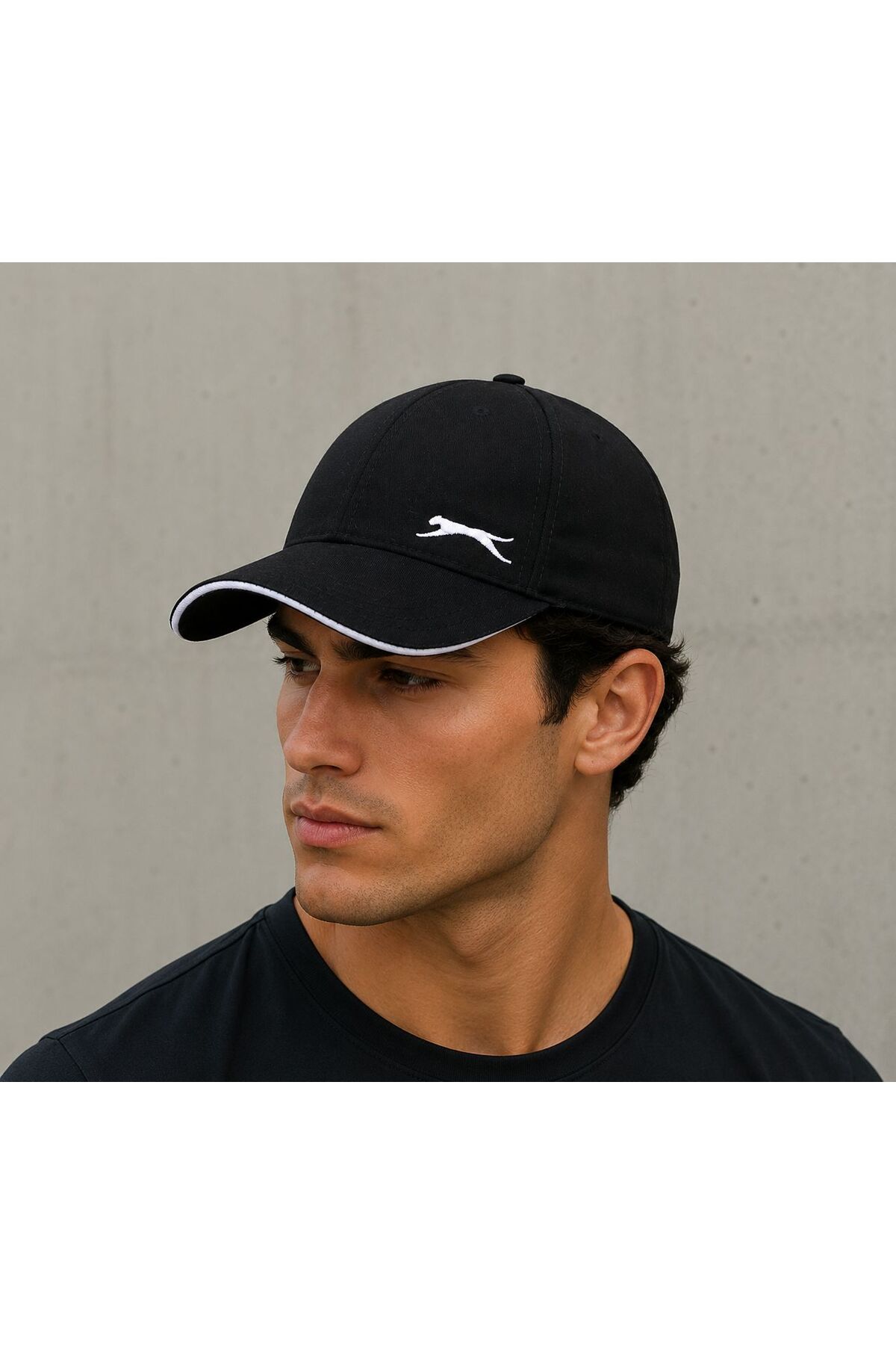 Slazenger Premium Class Spor Şapka Siyah-Beyaz