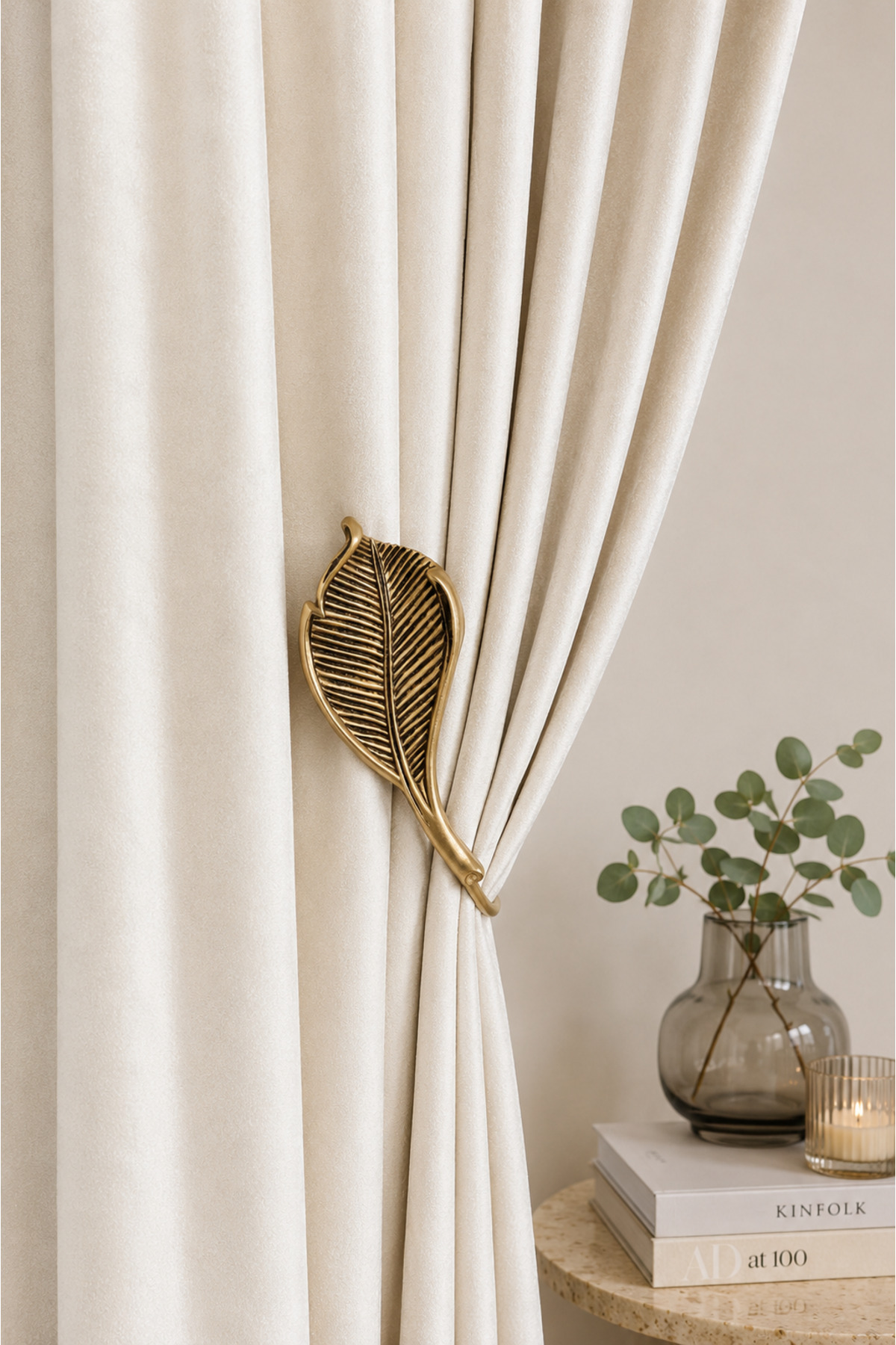 Olivia -Curtain Picking Apparatus Fund Curtain Holder Decorative Curtain Tying Accessory 1PC