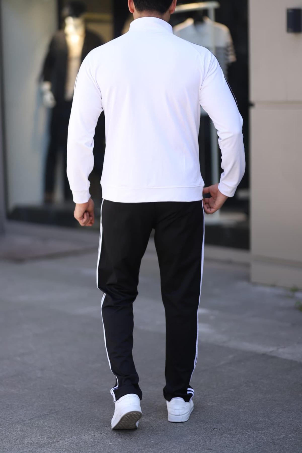 Last fashion Yeni Sezon Erkek Rahat Kalıp Eşofman Takımı, Beyaz görsel 4