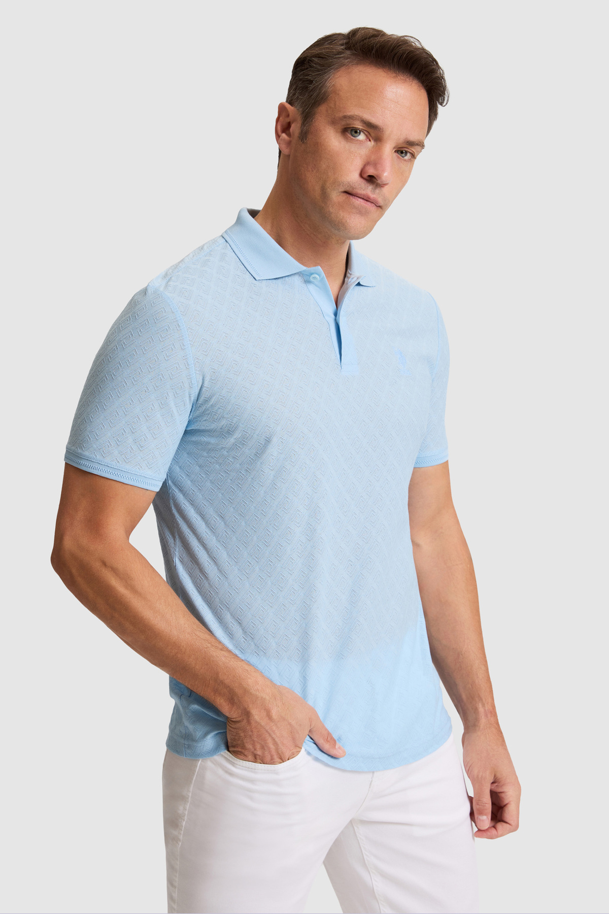 پولوشرت مردانه یقه پلو | یو اس پولو U.S. Polo Assn. 50322563 TR - تصویر 3