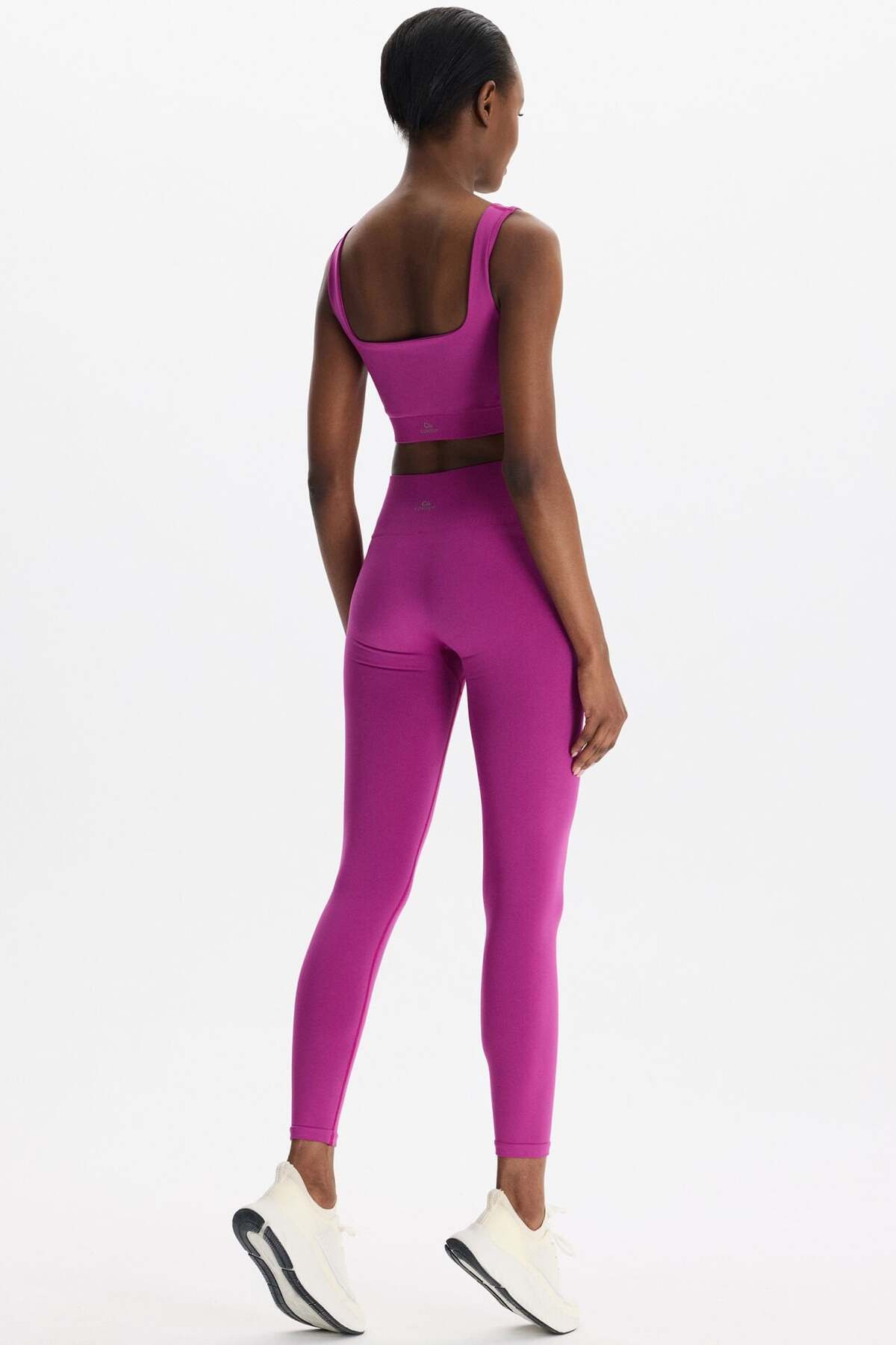 COMEUP Basic Spor Hafif Tayt Magenta görsel 2