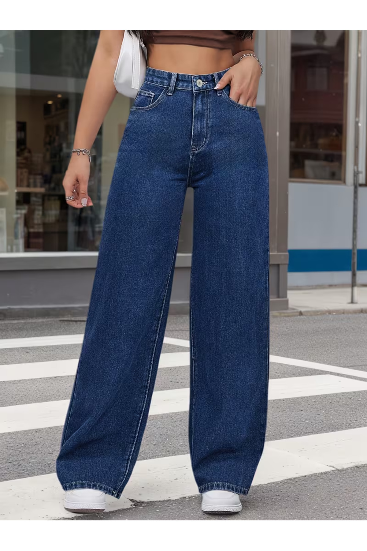 Patricia Women's Jeans Stretchy Comfortable High Waist Palazzo Jean Denim Jeans