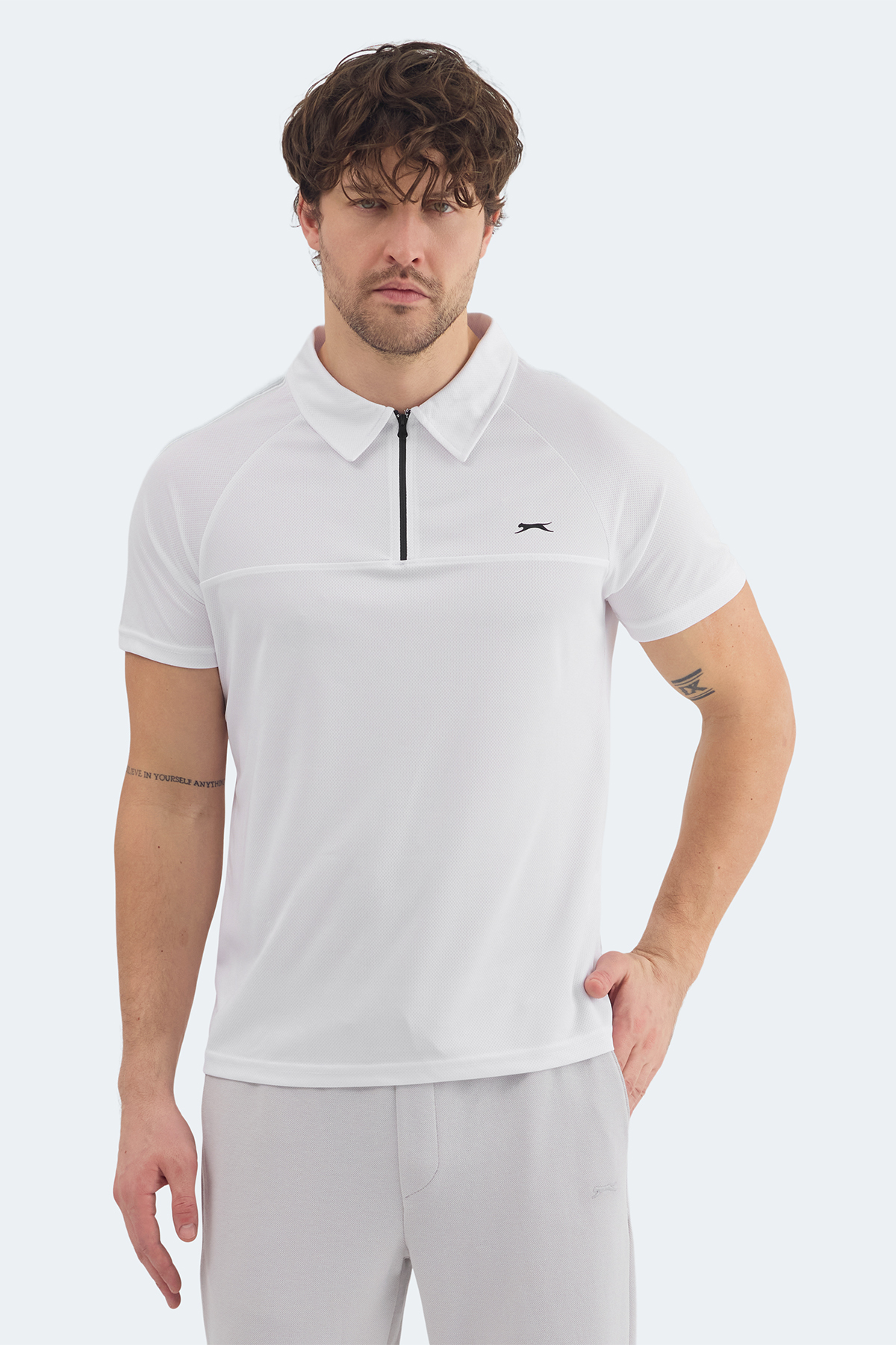 پولو شرت مردانه ریانا سفید اسلازنگر پولوشرت Slazenger